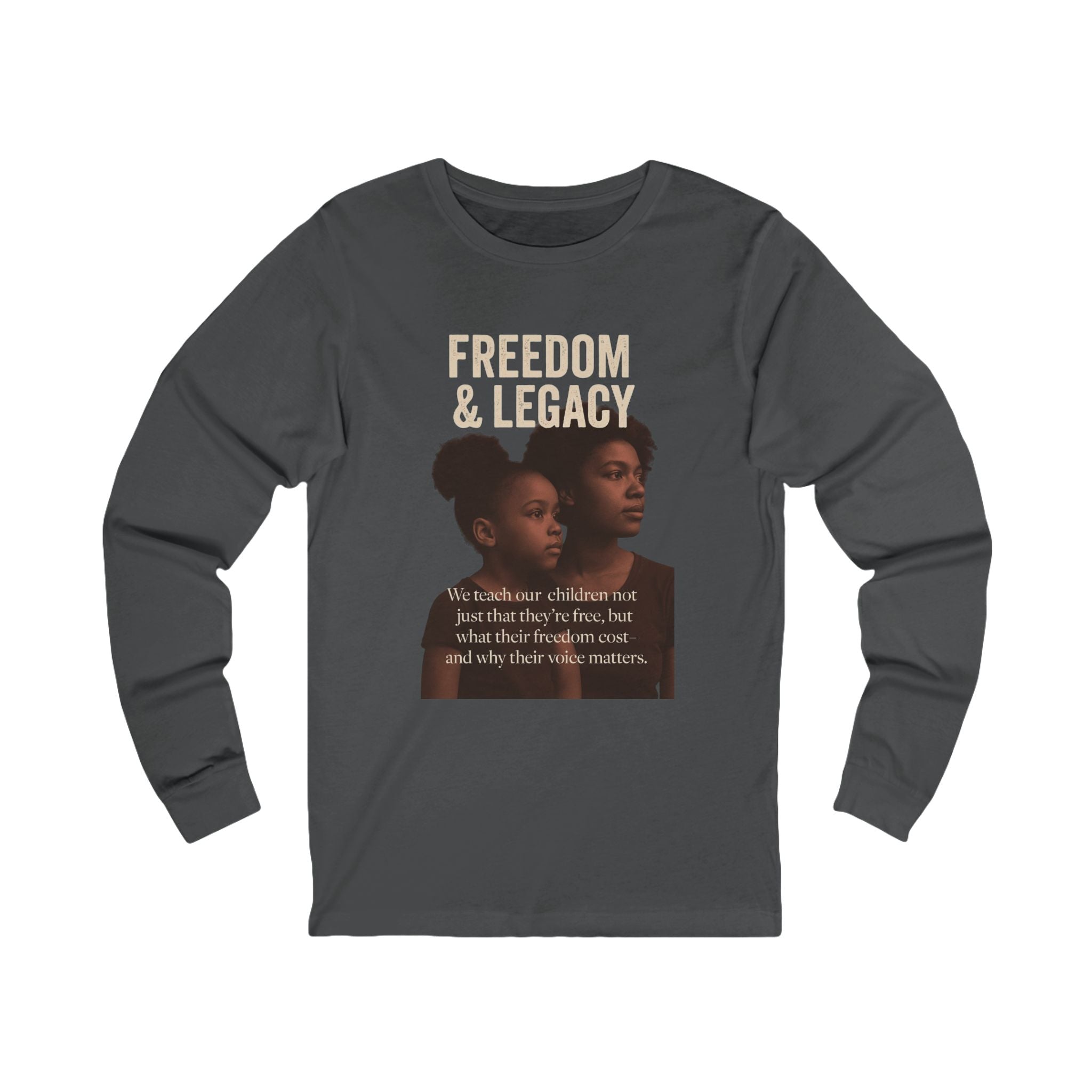 Mother and Daughter Unisex Long Sleeve Tee - Freedom and Legacy Design - FarewellMNG Brand Clothing