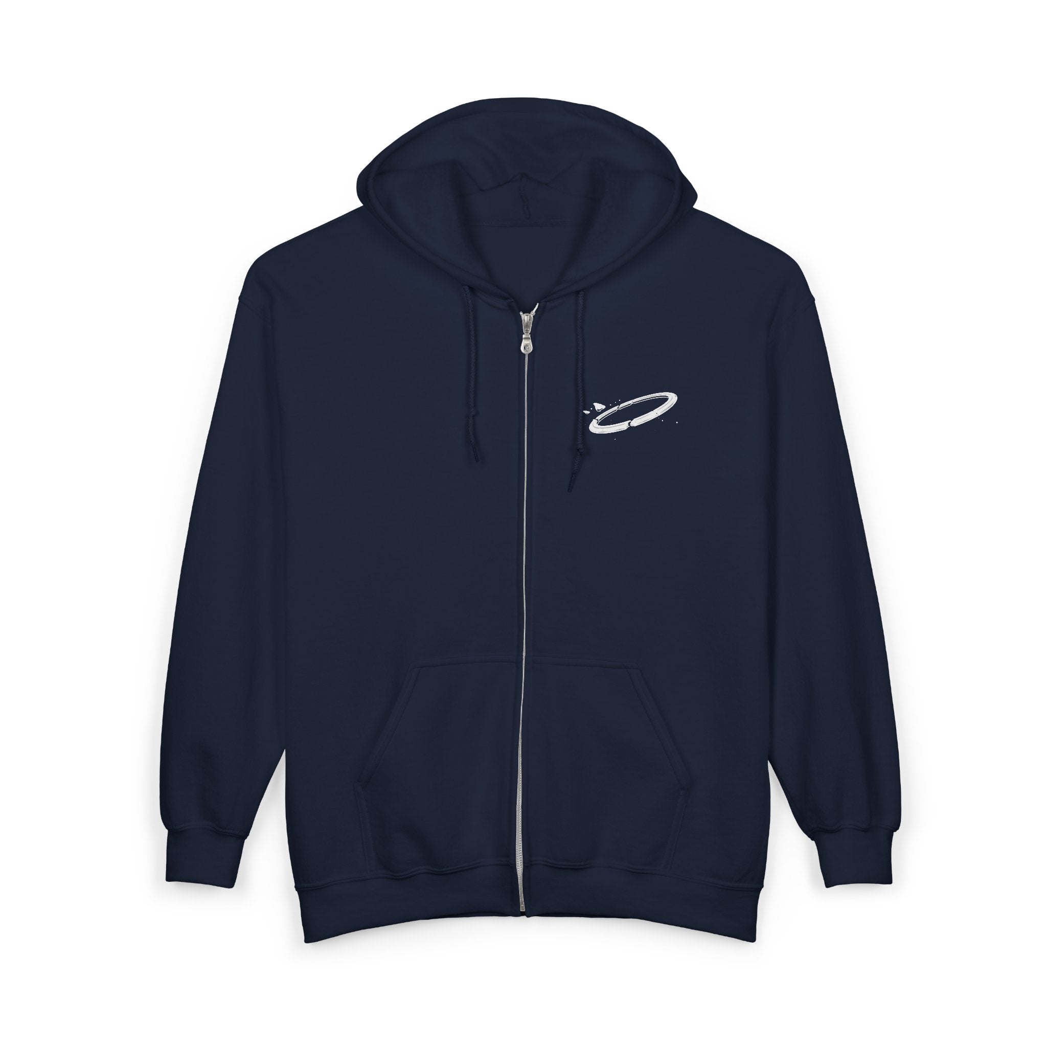 Halo Graphic Zip-Up Hoodie