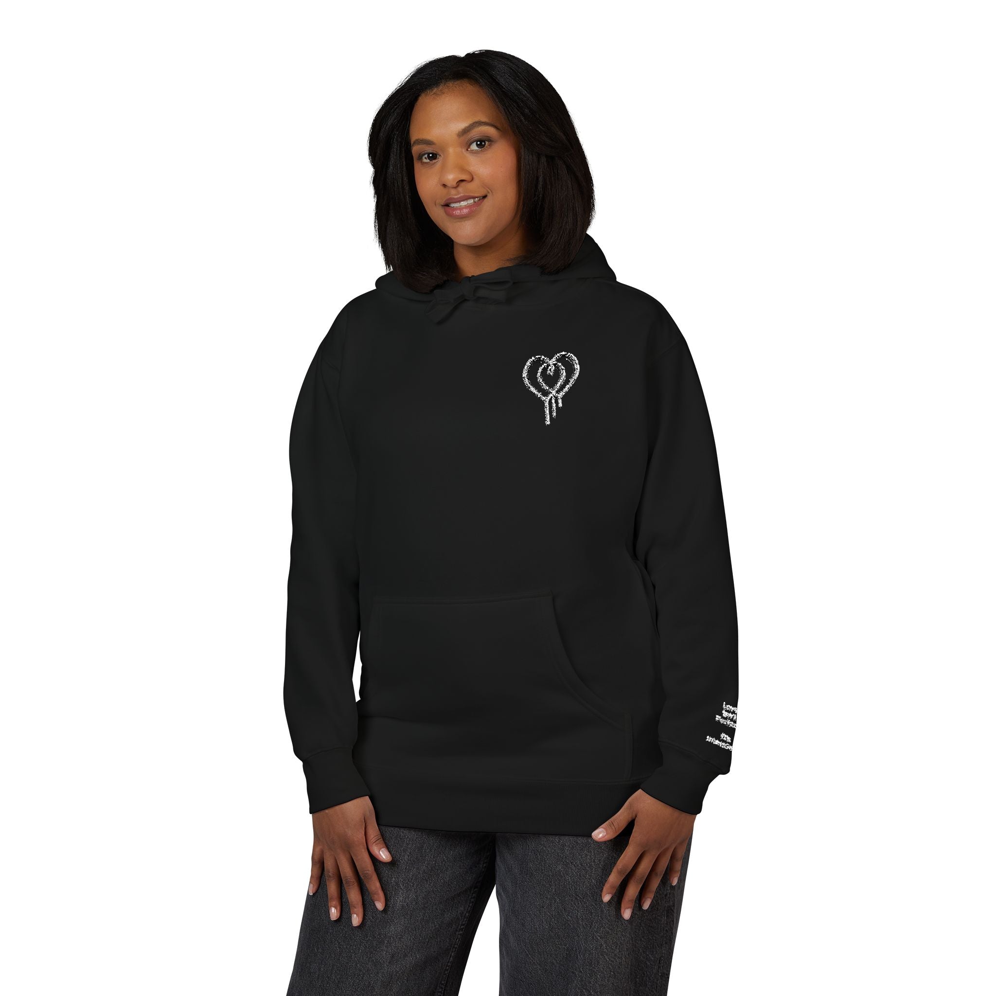 Love Isn't Perfect Women's Fleece Hoodie — "Love isn't Perfect. It's Intentional."