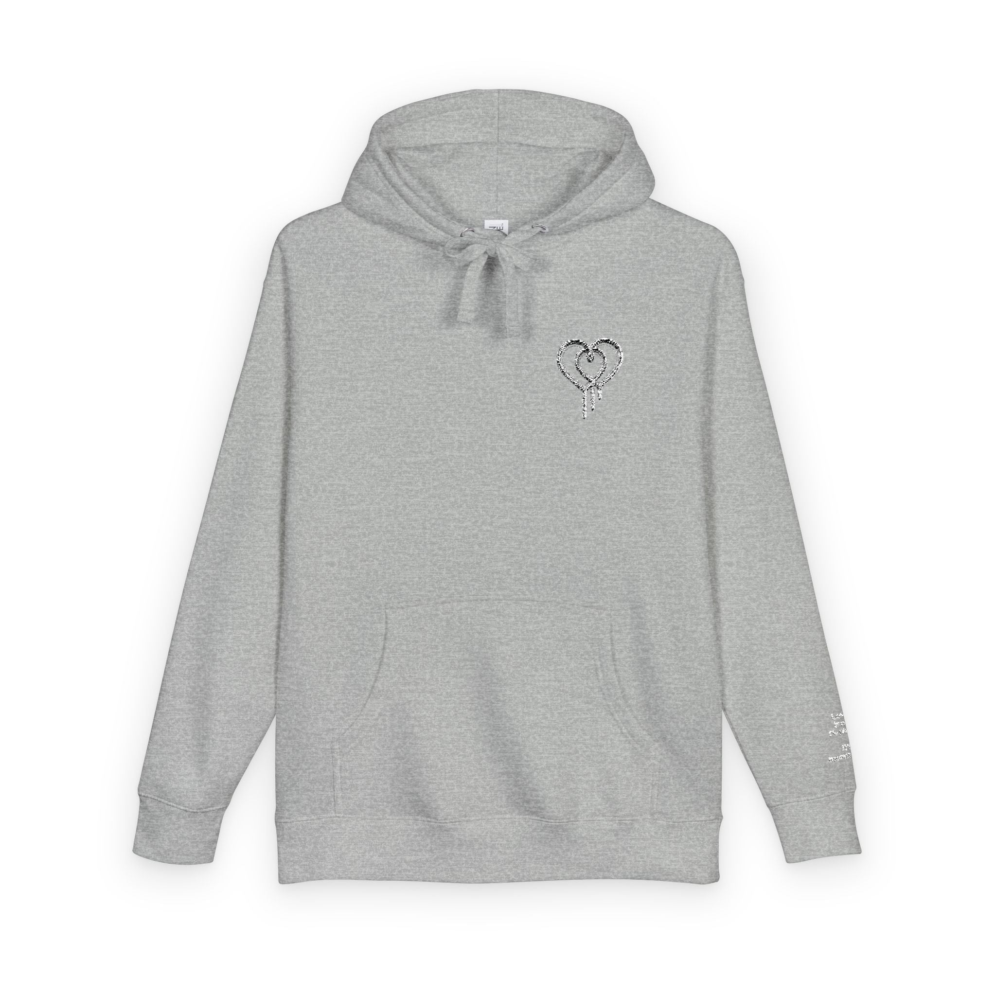 Love Isn't Perfect Men's Fleece Hoodie — "Love Isn't Perfect. It's Intentional."