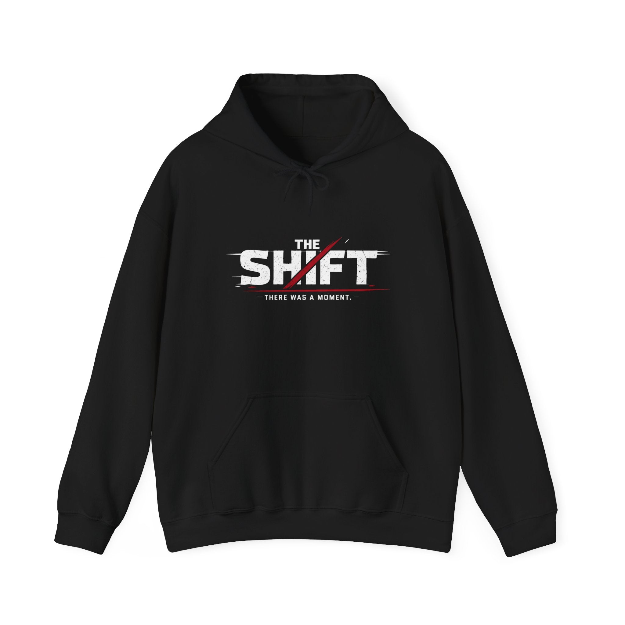 The Shift Logo Hoodie — Black Graphic Pullover