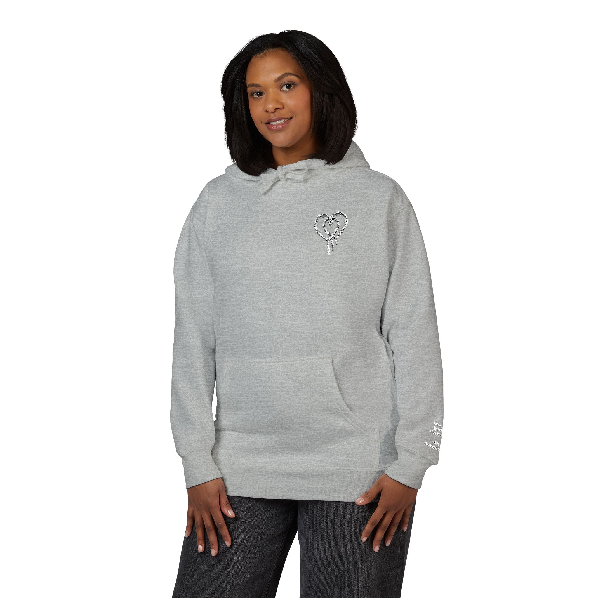 Love Isn't Perfect Women's Fleece Hoodie — "Love isn't Perfect. It's Intentional."