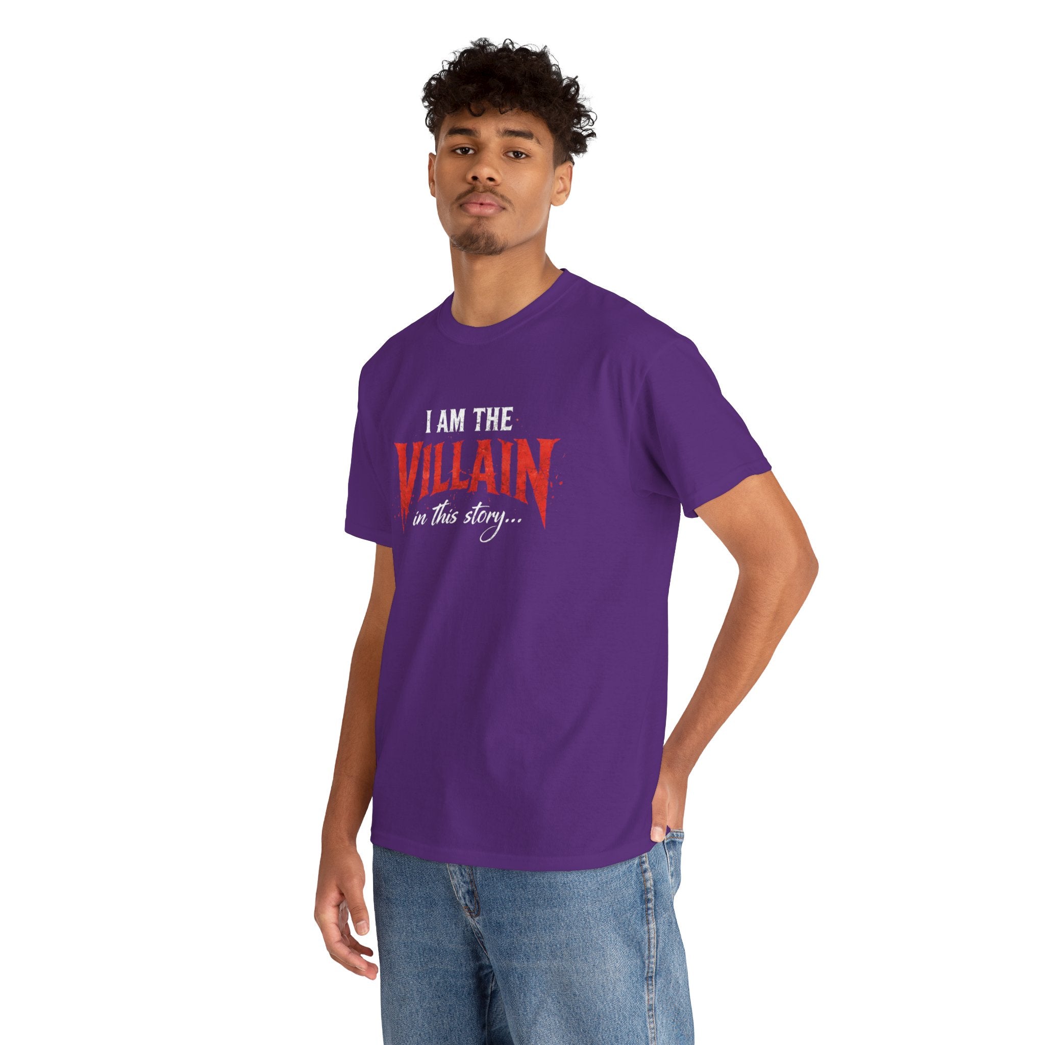 "I Am the Villain in This Story" Couple T-Shirt — Matching Graphic Tee for Partners