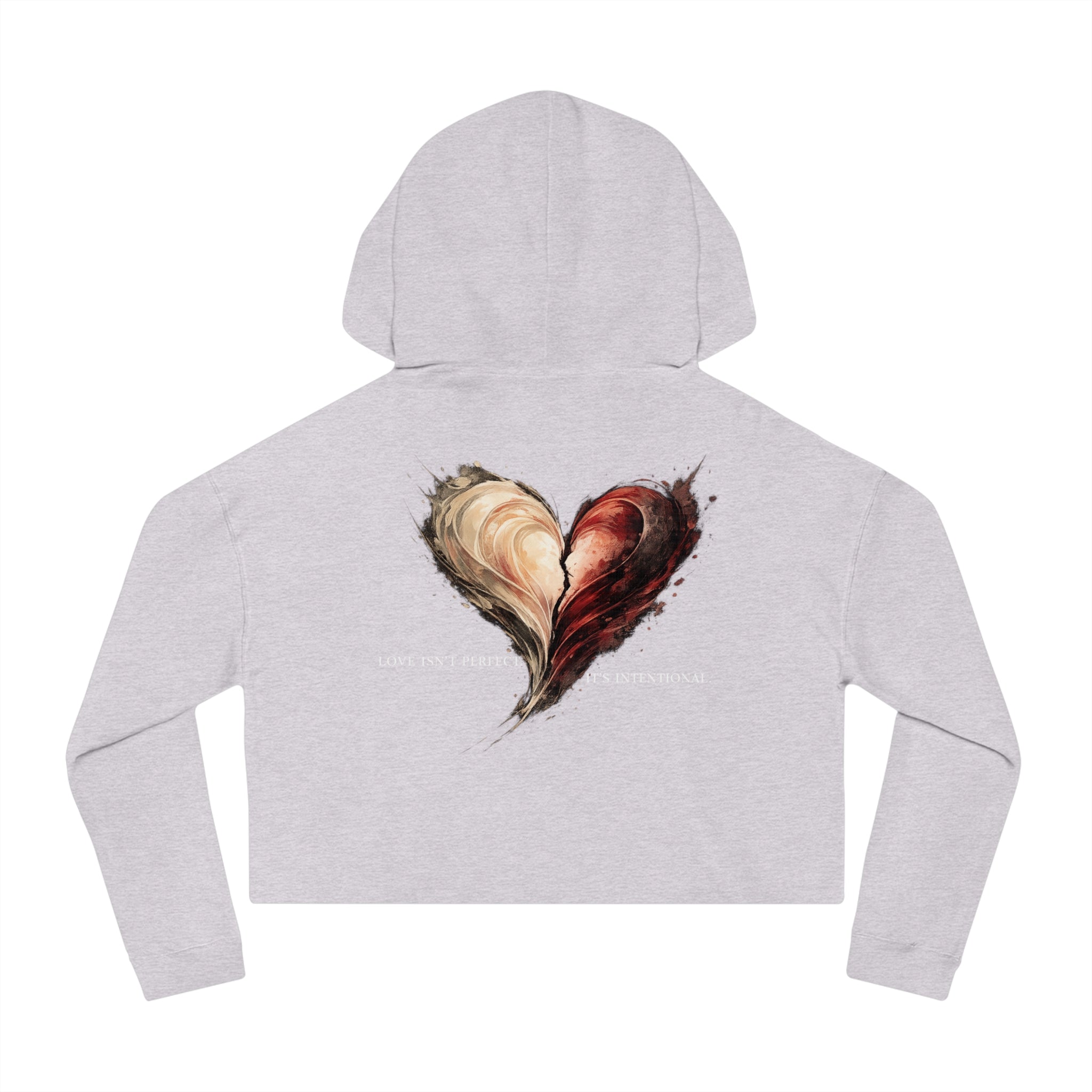 Love Isn't Perfect Cropped Hoodie — Women's Cropped Sweatshirt