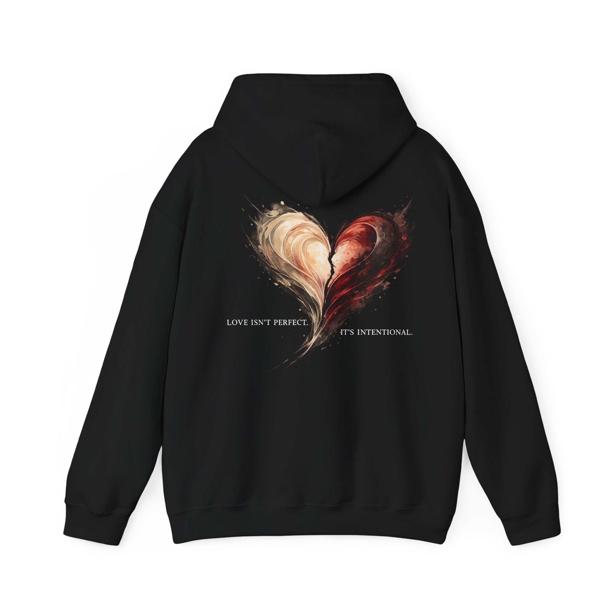 Love Isn't Perfect Hoodie — Romantic Quote Pullover for Couples