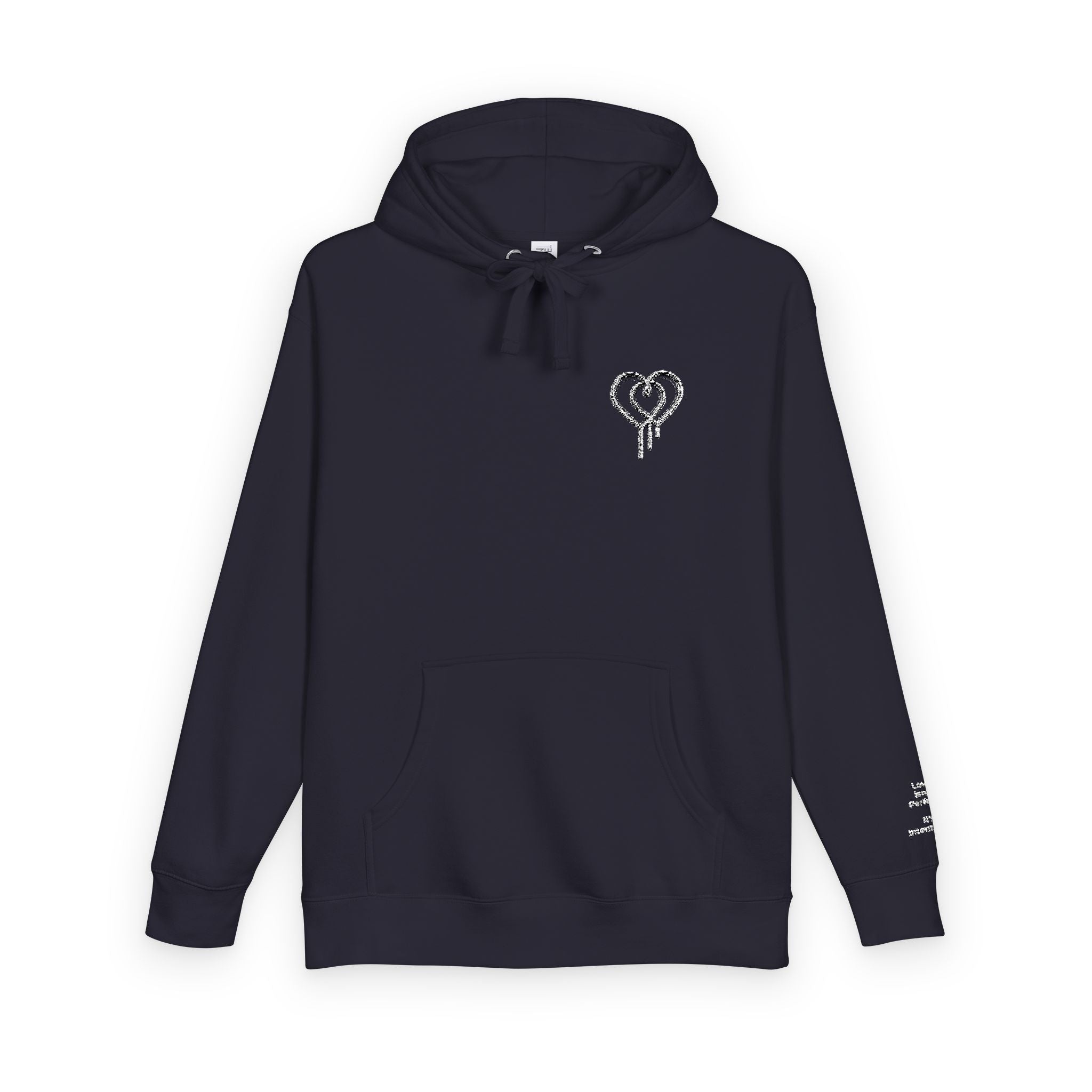 Love Isn't Perfect Women's Fleece Hoodie — "Love isn't Perfect. It's Intentional."