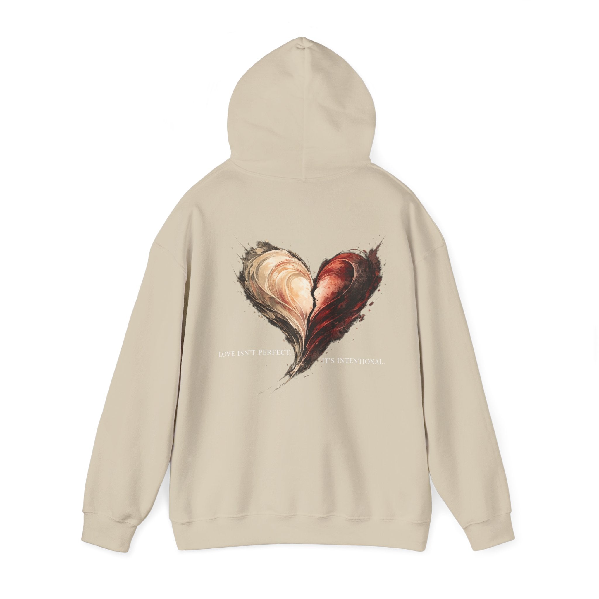 Love Isn't Perfect Hoodie — Romantic Quote Pullover for Couples