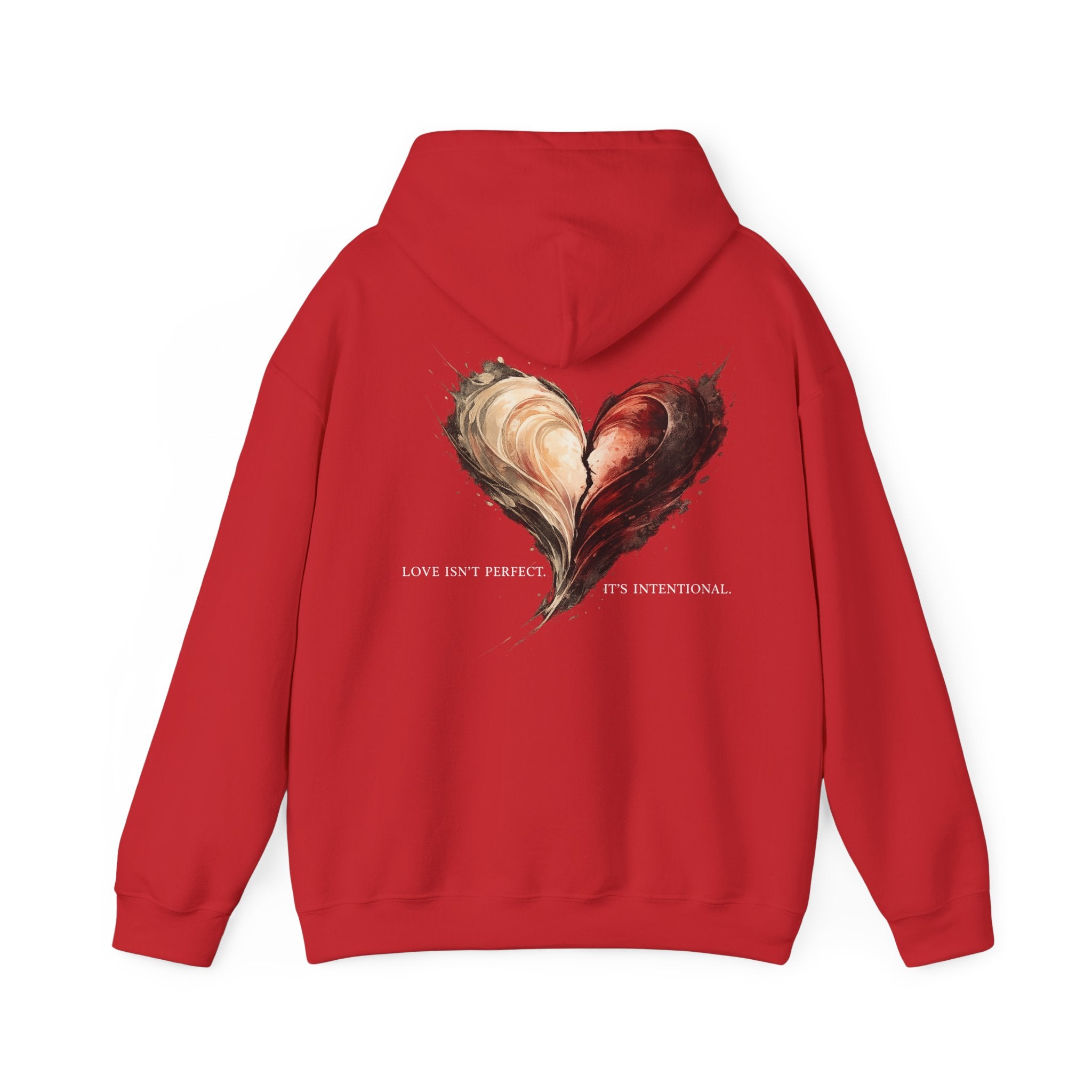Love Isn't Perfect Hoodie — Romantic Quote Pullover for Couples