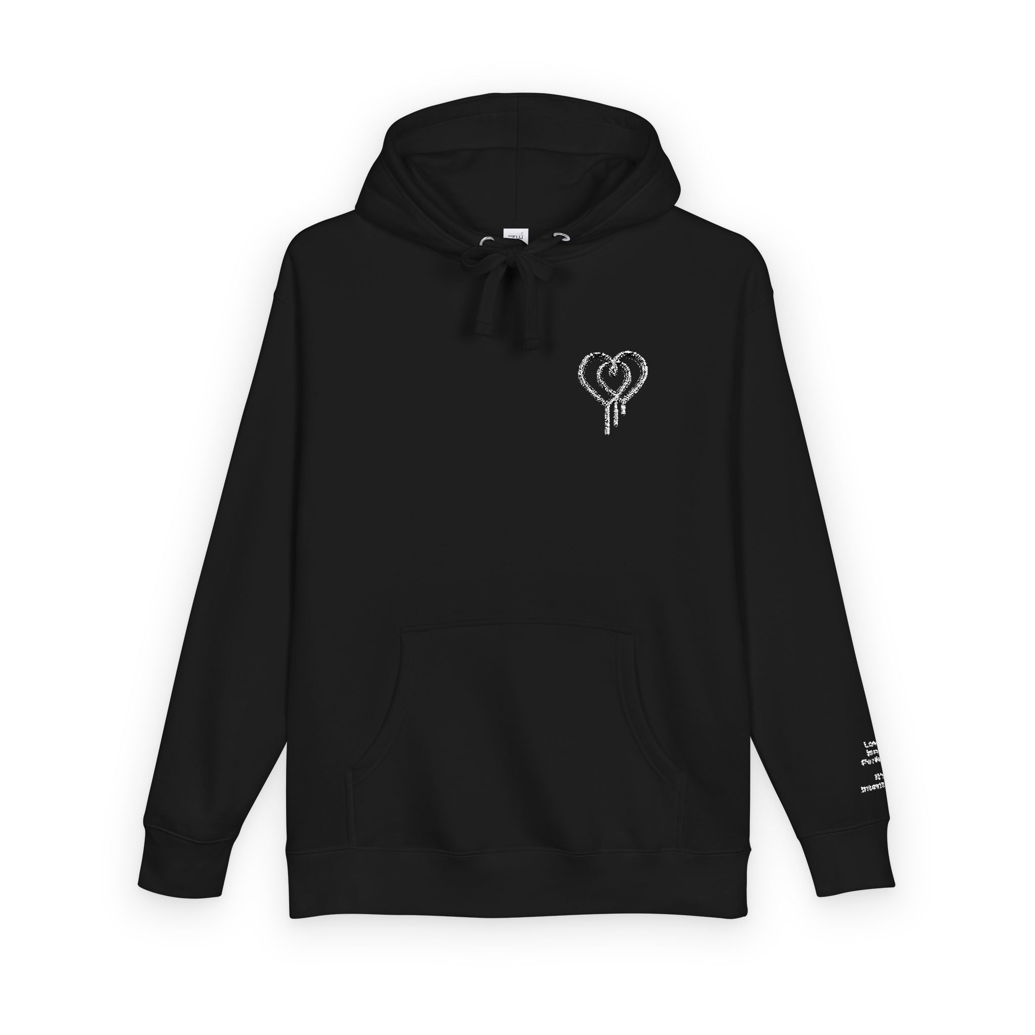 Love Isn't Perfect Women's Fleece Hoodie — "Love isn't Perfect. It's Intentional."