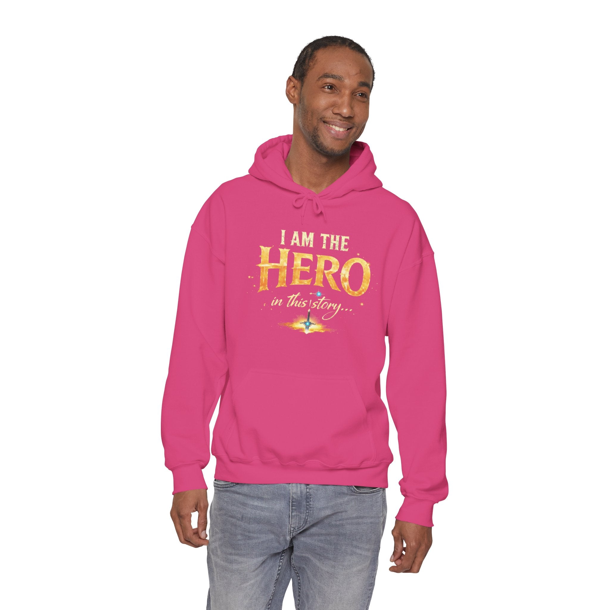 "I Am the Hero in This Story" Couples Hoodie —  Matching Valentine's Sweatshirt