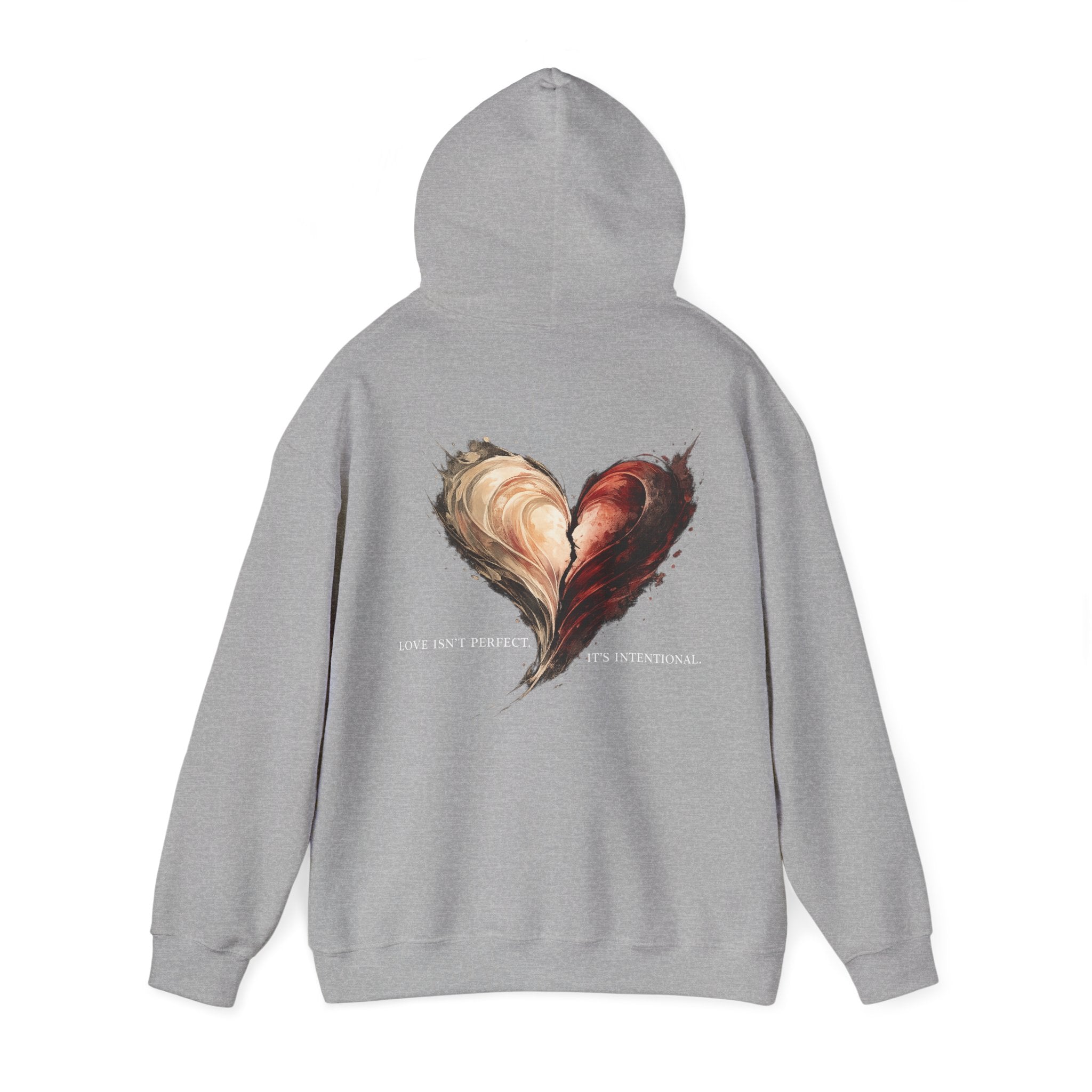 Love Isn't Perfect Hoodie — Romantic Quote Pullover for Couples