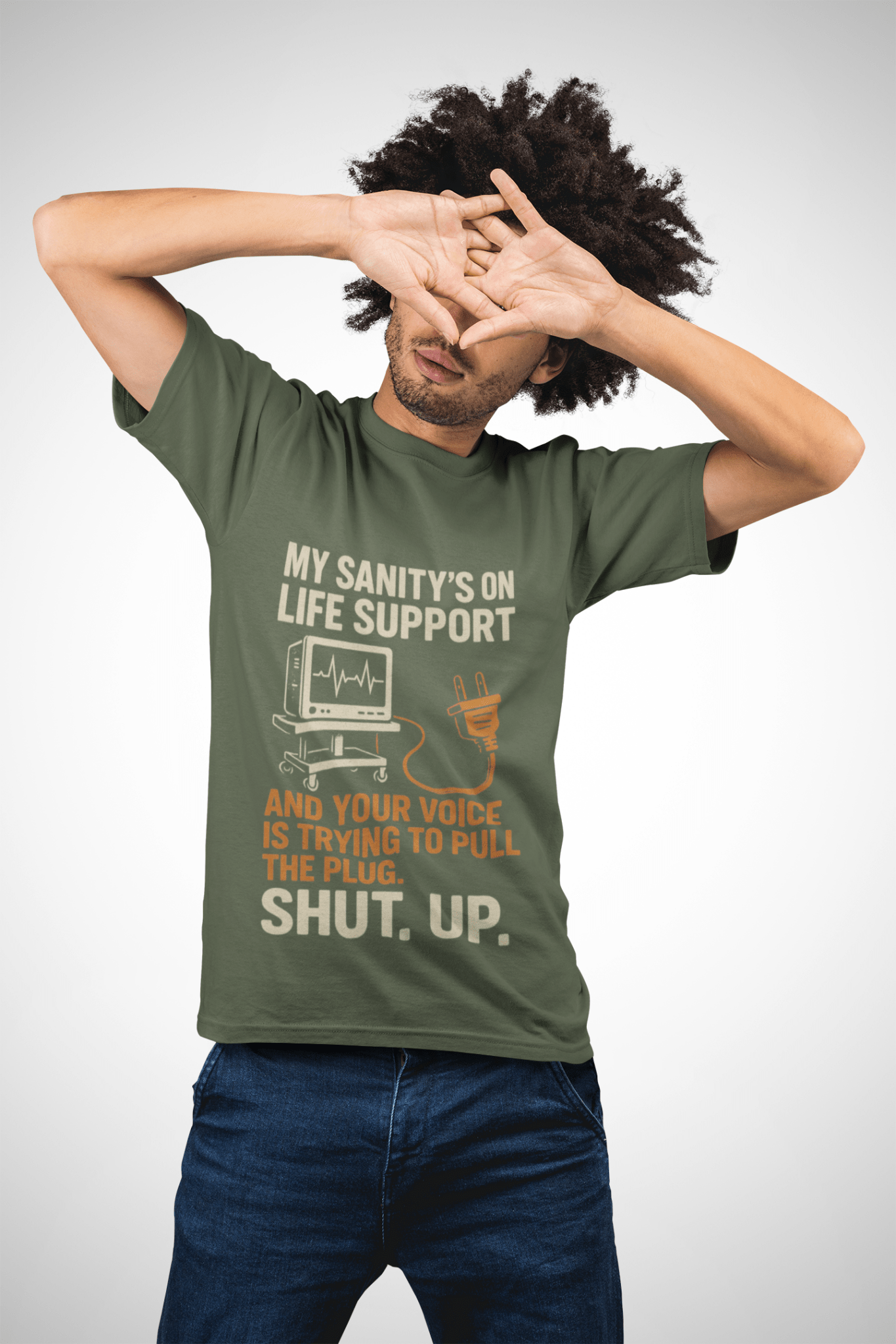 My Sanity on Life Support T-Shirt - FarewellMNG Brand Clothing