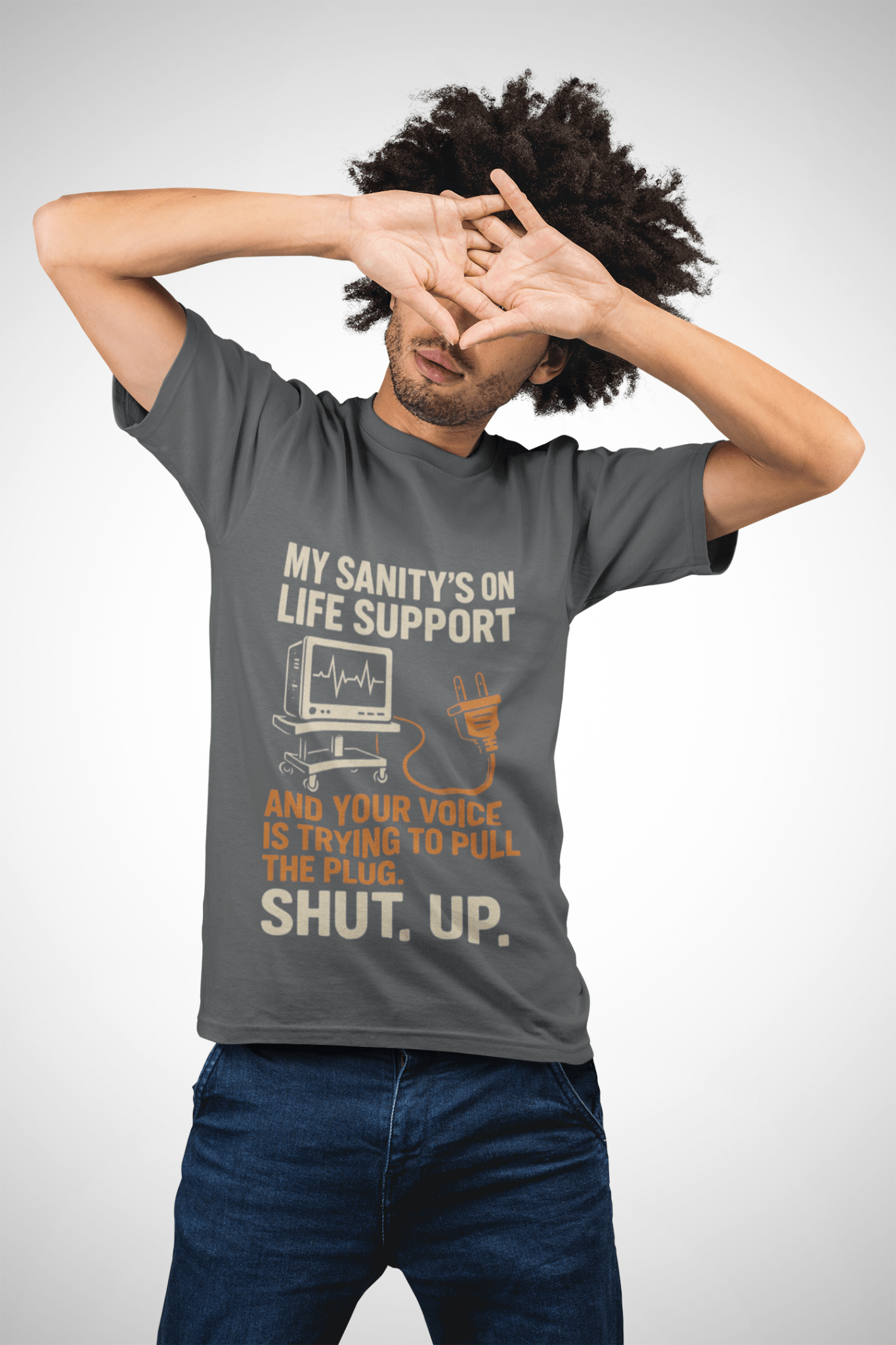 My Sanity on Life Support T-Shirt - FarewellMNG Brand Clothing