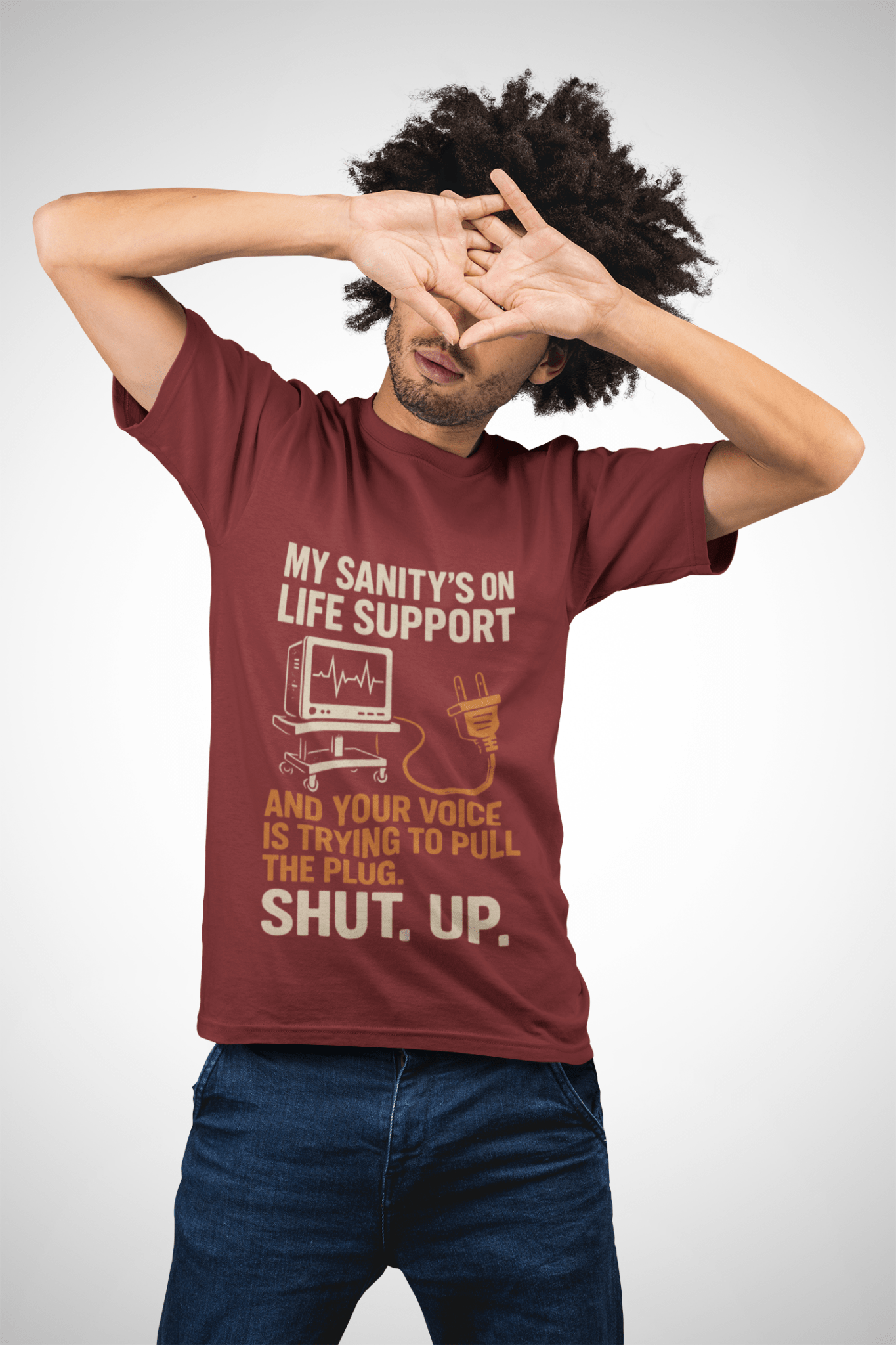 My Sanity on Life Support T-Shirt - FarewellMNG Brand Clothing