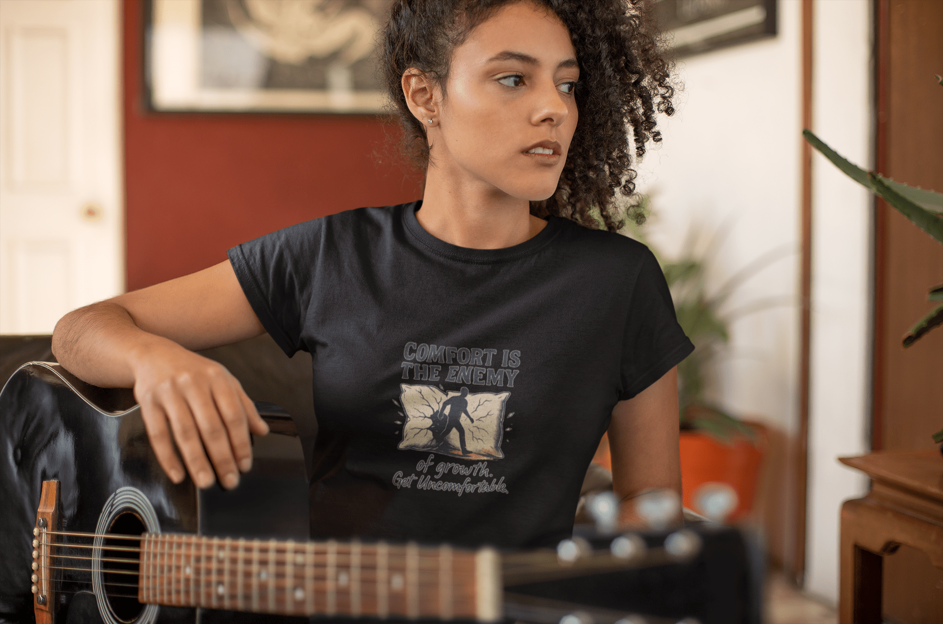 Comfort is the Enemy of Growth Unisex T-Shirt- FarewellMNG Brand Clothing