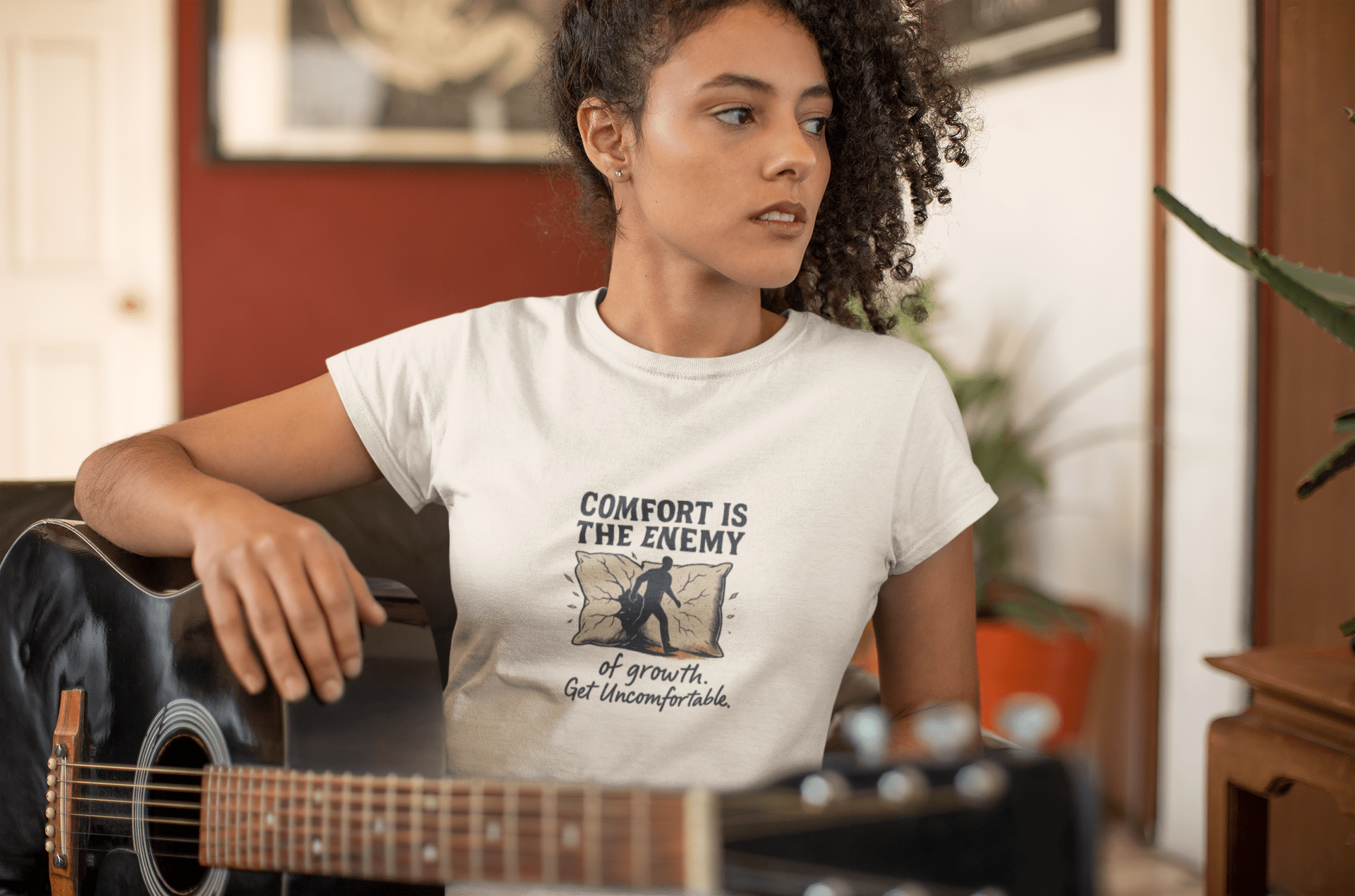 Comfort is the Enemy of Growth Unisex T-Shirt- FarewellMNG Brand Clothing