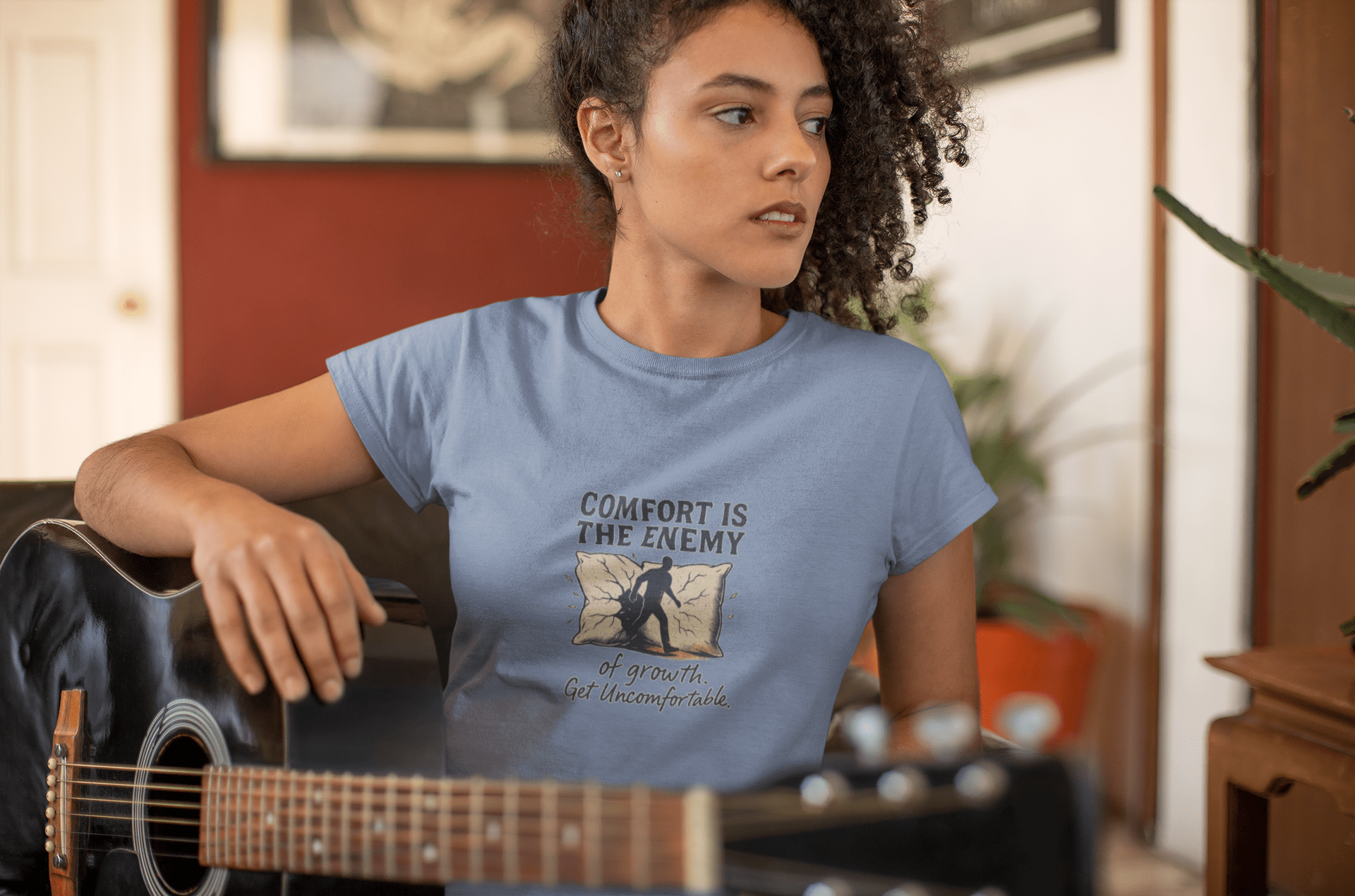 Comfort is the Enemy of Growth Unisex T-Shirt- FarewellMNG Brand Clothing