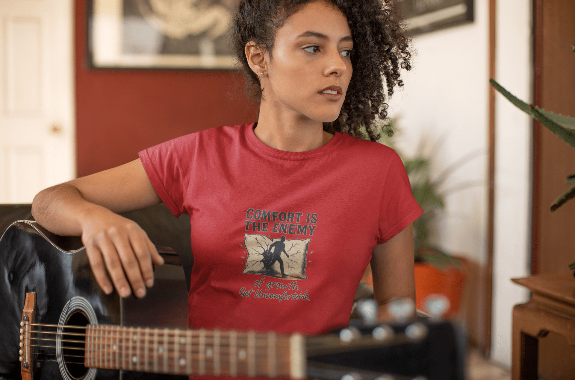 Comfort is the Enemy of Growth Unisex T-Shirt- FarewellMNG Brand Clothing