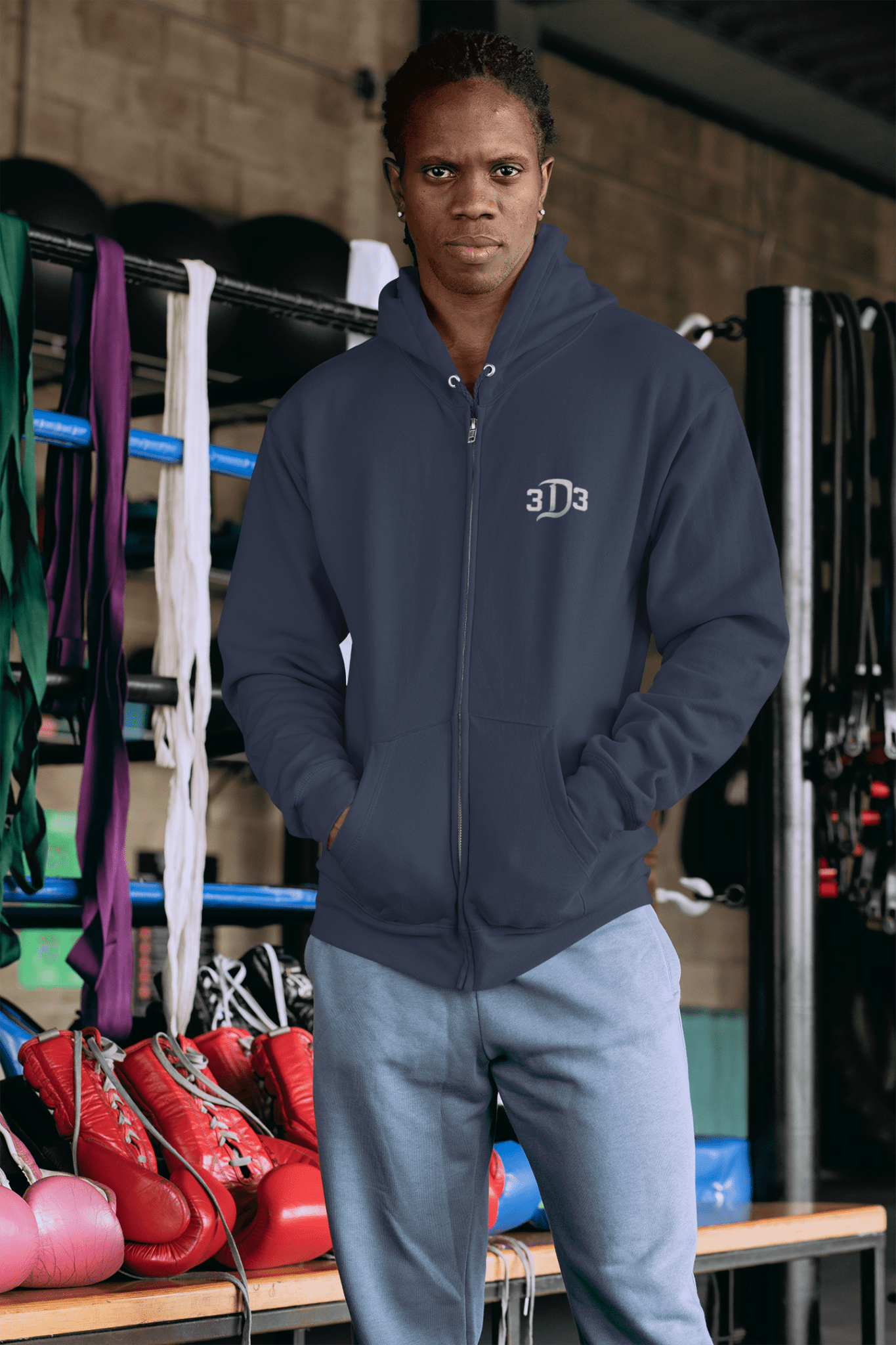 Detroit Legacy 313 Zip Up Hoodie - FarewellMNG Brand Clothing