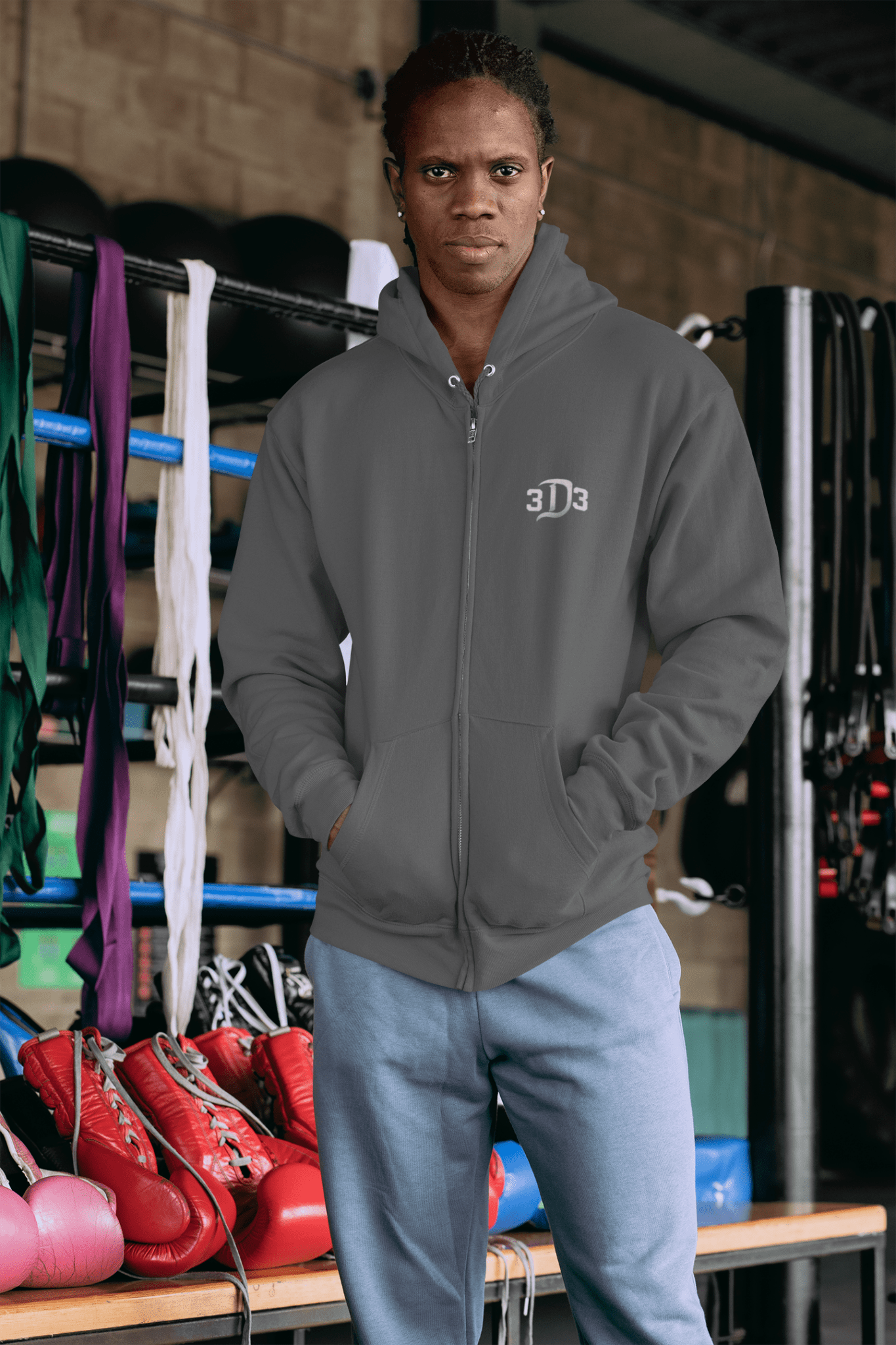 Detroit Legacy 313 Zip Up Hoodie - FarewellMNG Brand Clothing