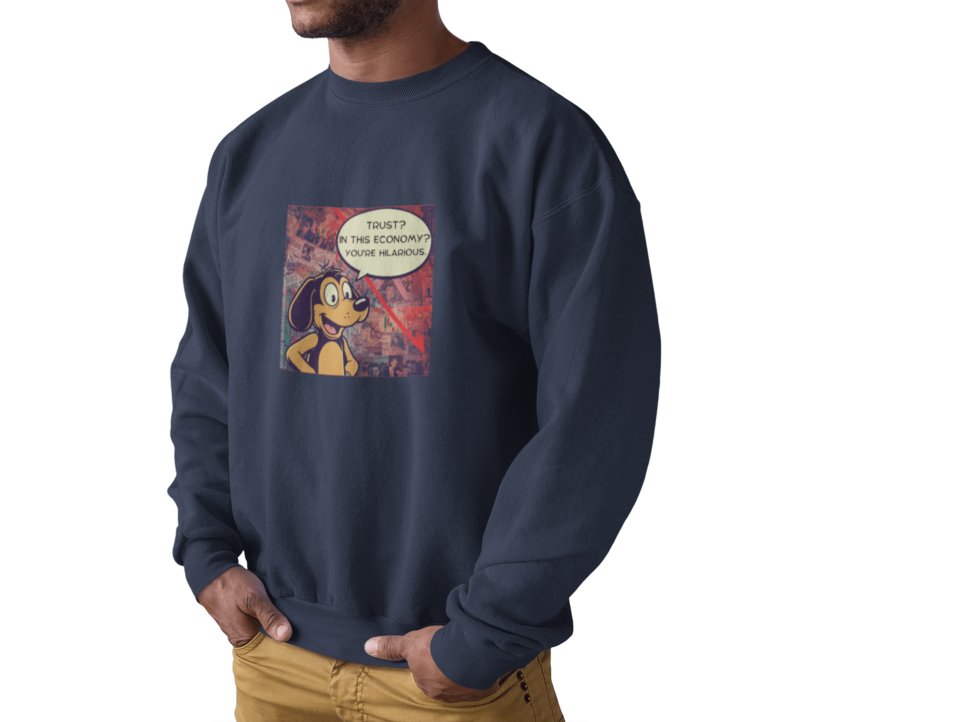 Trust in This Economy Sweatshirt - FarewellMNG Brand Clothing