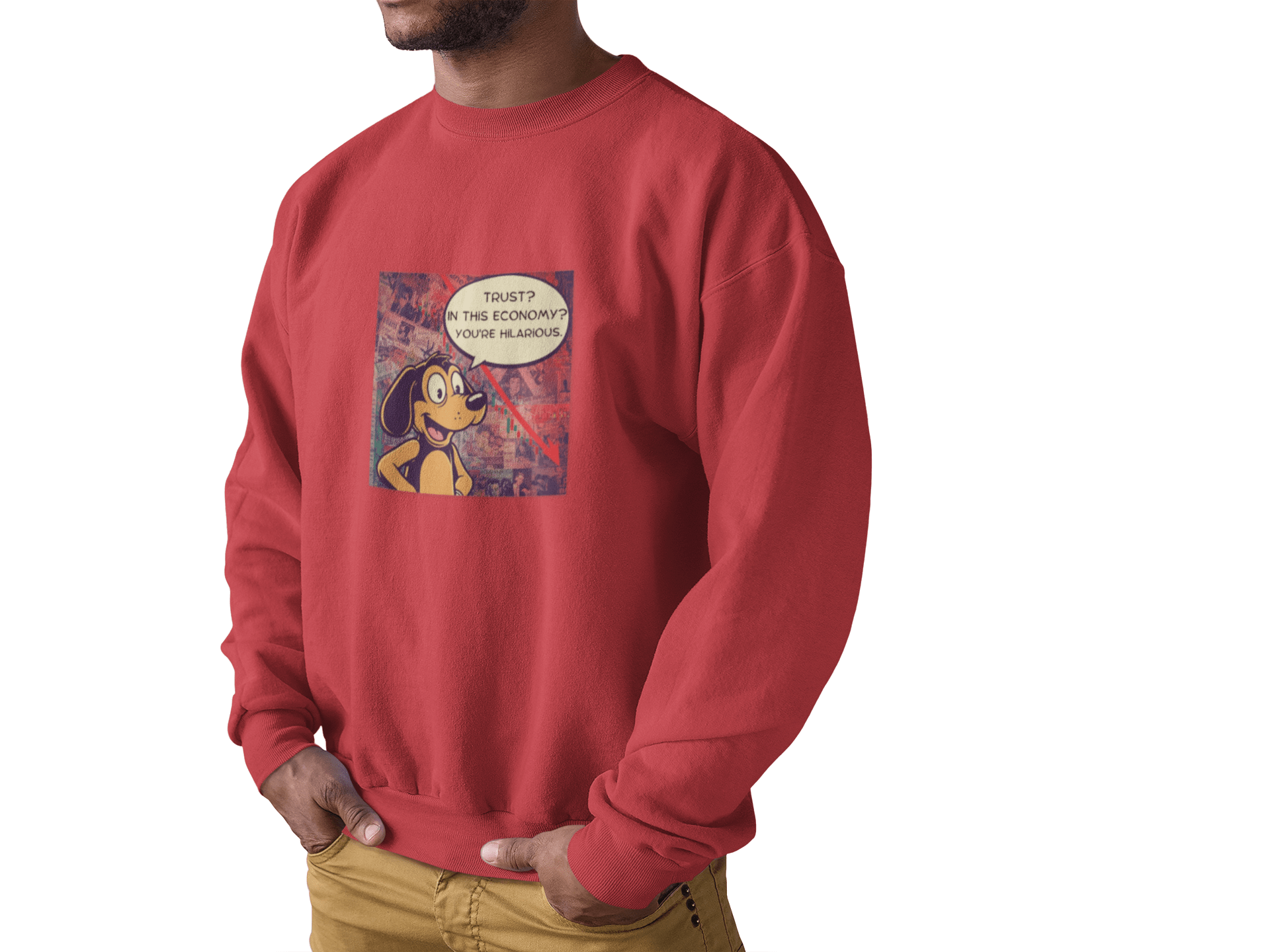 Trust in This Economy Sweatshirt - FarewellMNG Brand Clothing