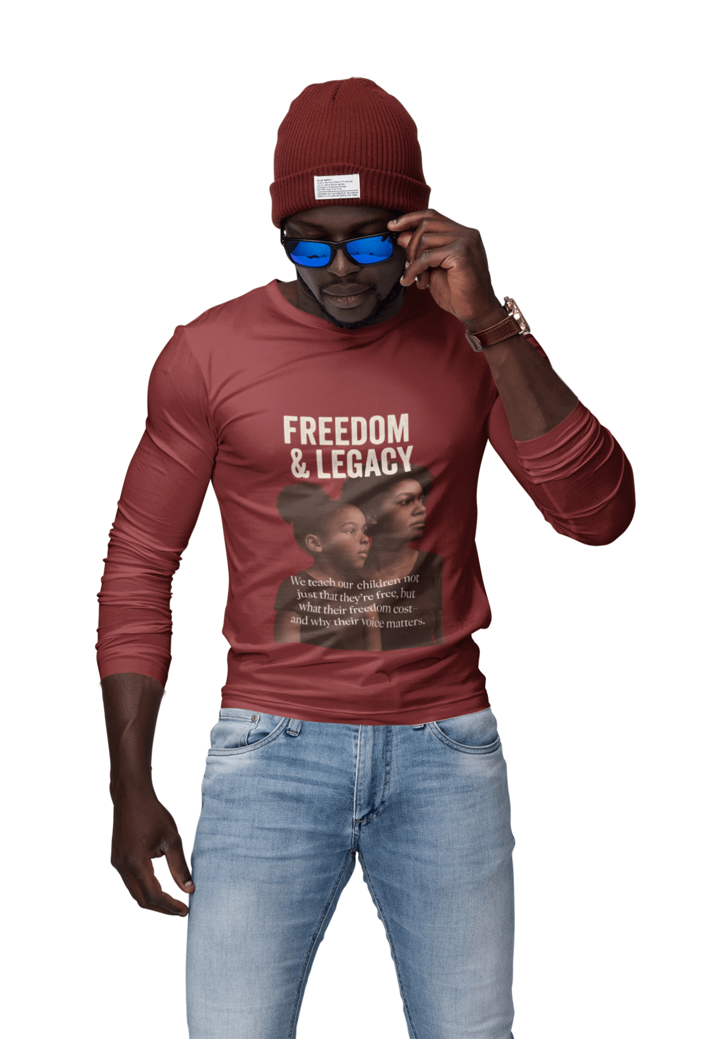 Mother and Daughter Unisex Long Sleeve Tee - Freedom and Legacy Design - FarewellMNG Brand Clothing