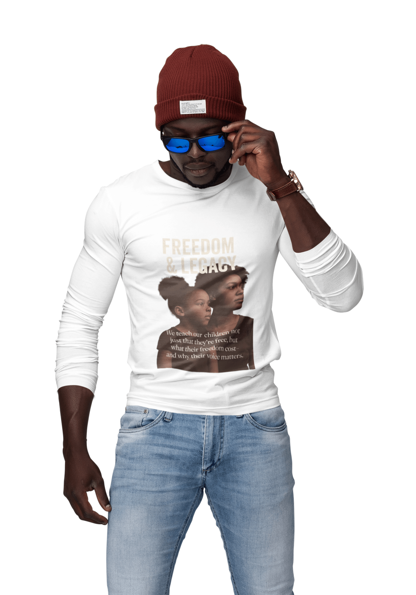 Mother and Daughter Unisex Long Sleeve Tee - Freedom and Legacy Design - FarewellMNG Brand Clothing