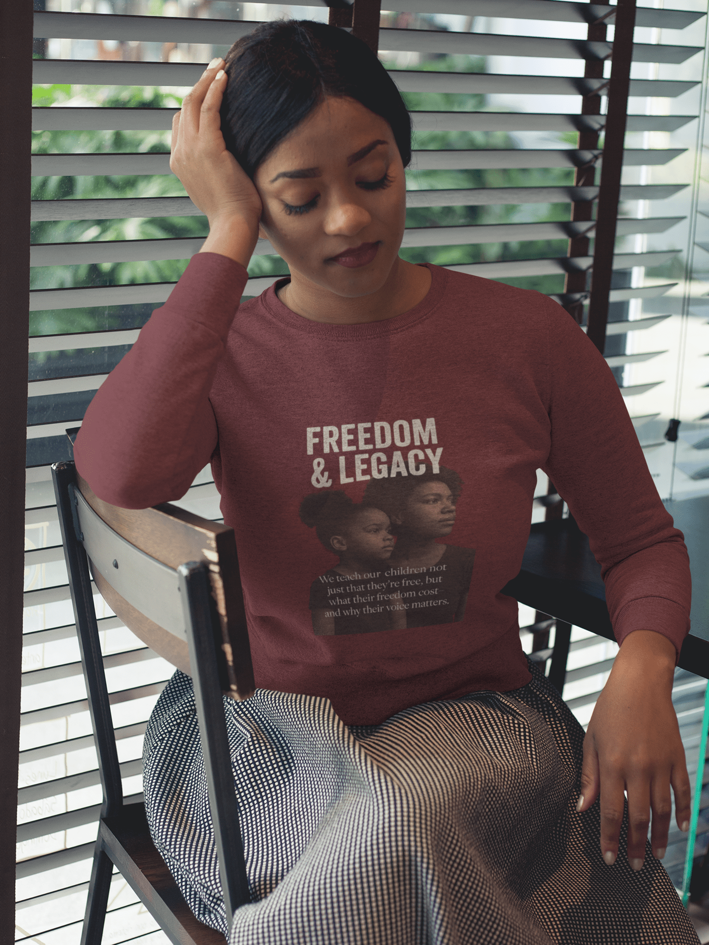 Mother and Daughter Unisex Long Sleeve Tee - Freedom and Legacy Design - FarewellMNG Brand Clothing