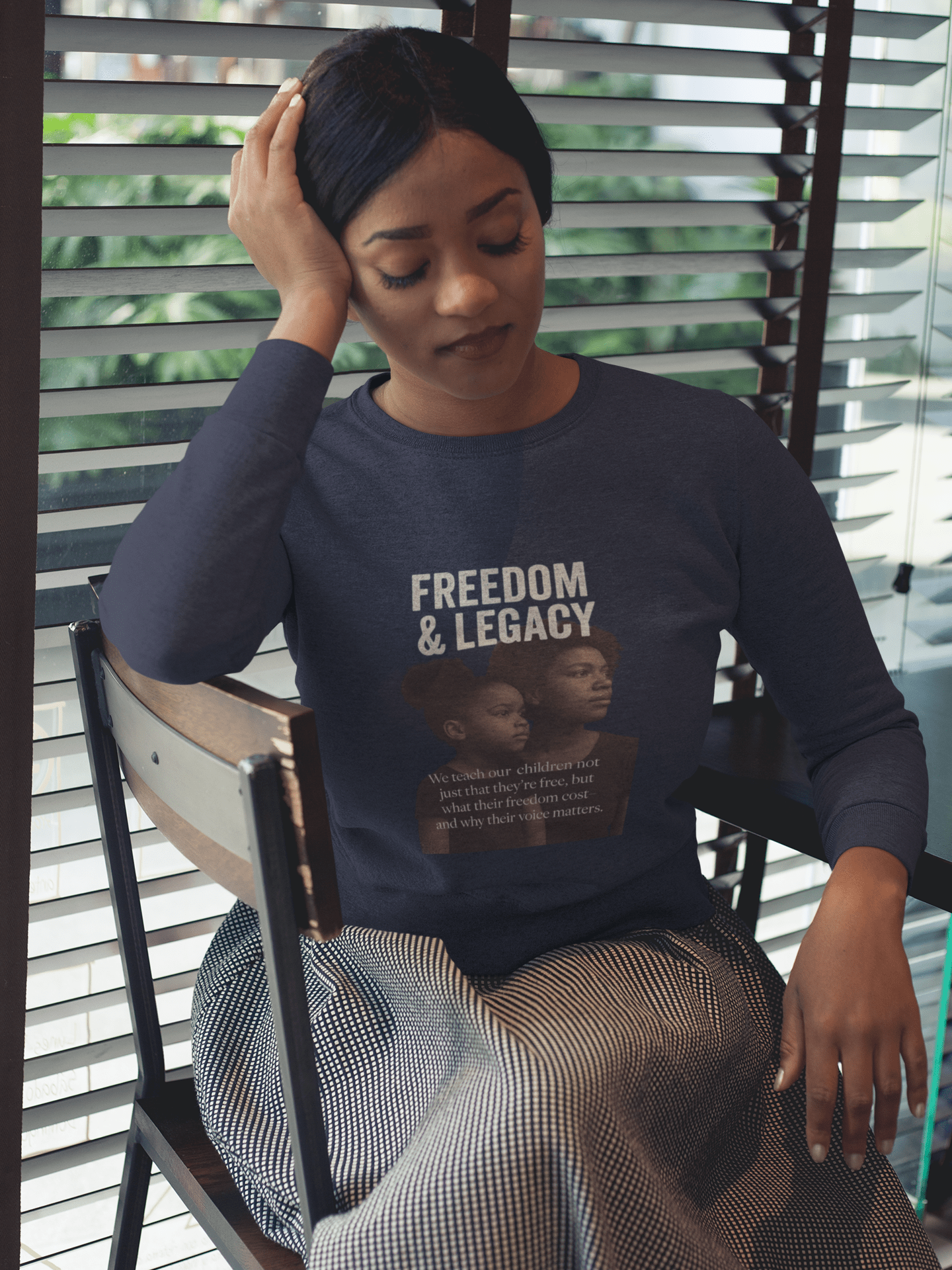 Mother and Daughter Unisex Long Sleeve Tee - Freedom and Legacy Design - FarewellMNG Brand Clothing