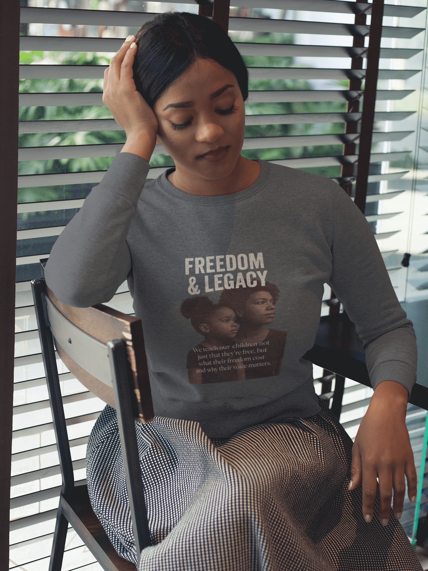 Mother and Daughter Unisex Long Sleeve Tee - Freedom and Legacy Design - FarewellMNG Brand Clothing