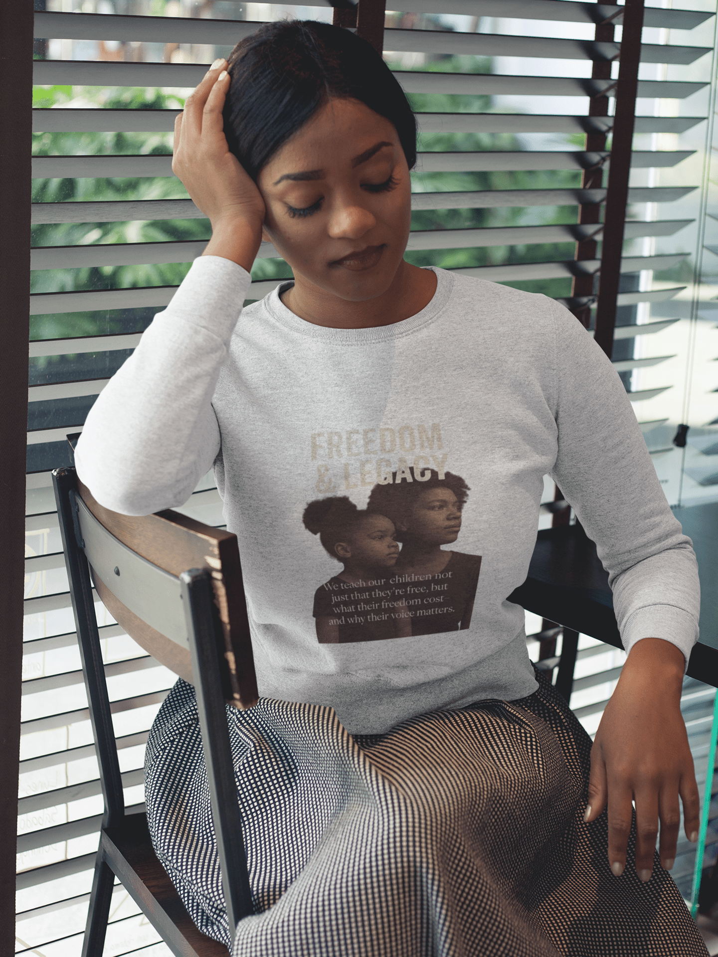 Mother and Daughter Unisex Long Sleeve Tee - Freedom and Legacy Design - FarewellMNG Brand Clothing