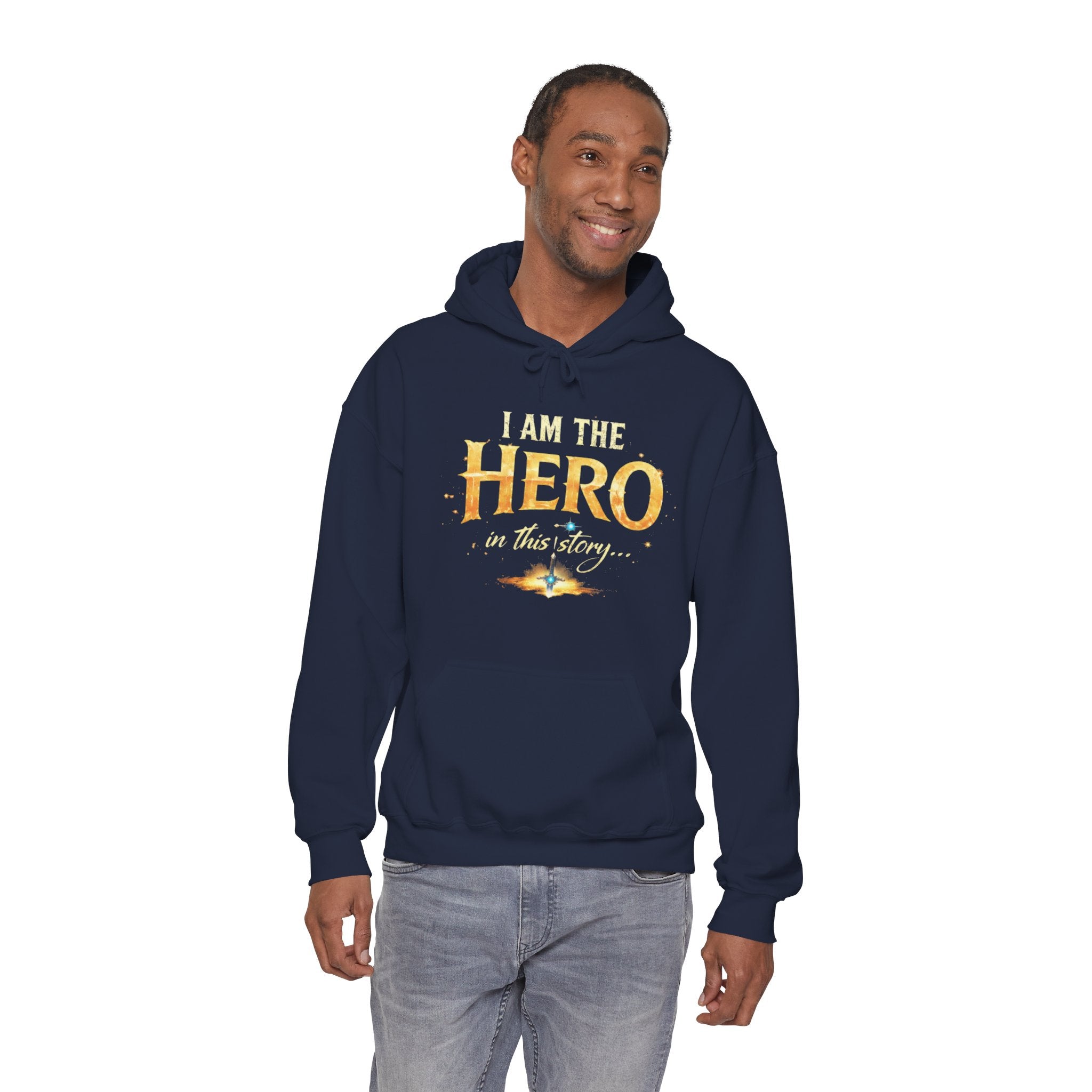 "I Am the Hero in This Story" Couples Hoodie —  Matching Valentine's Sweatshirt