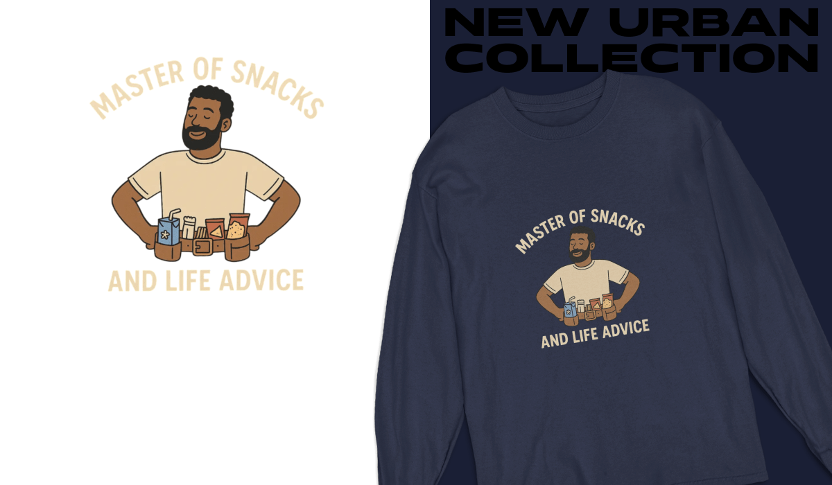 Master of Snacks Long Sleeve Tee - FarewellMNG Brand Clothing