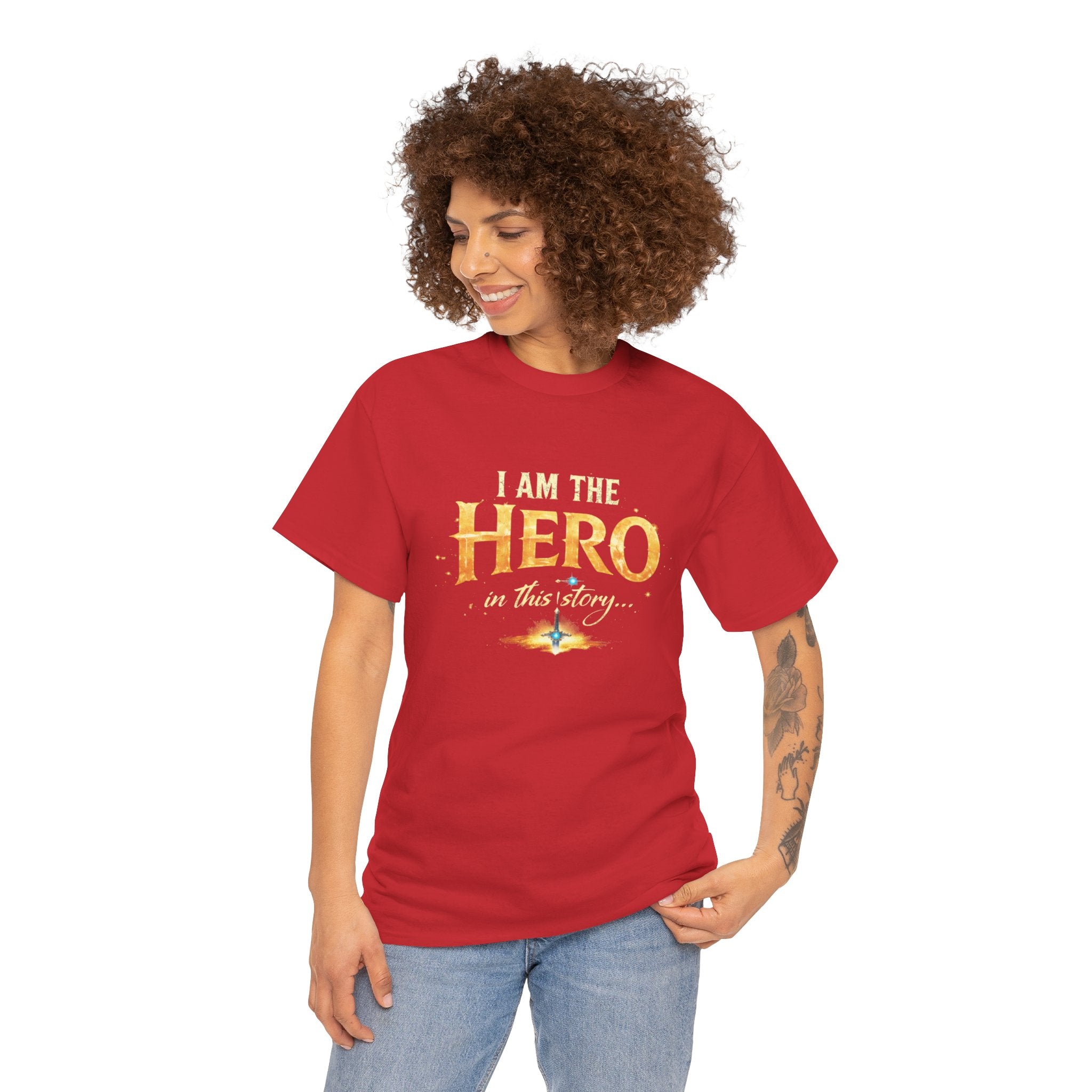 "I am the Hero of This Story" Couple T-Shirt — Matching His & Hers Tee