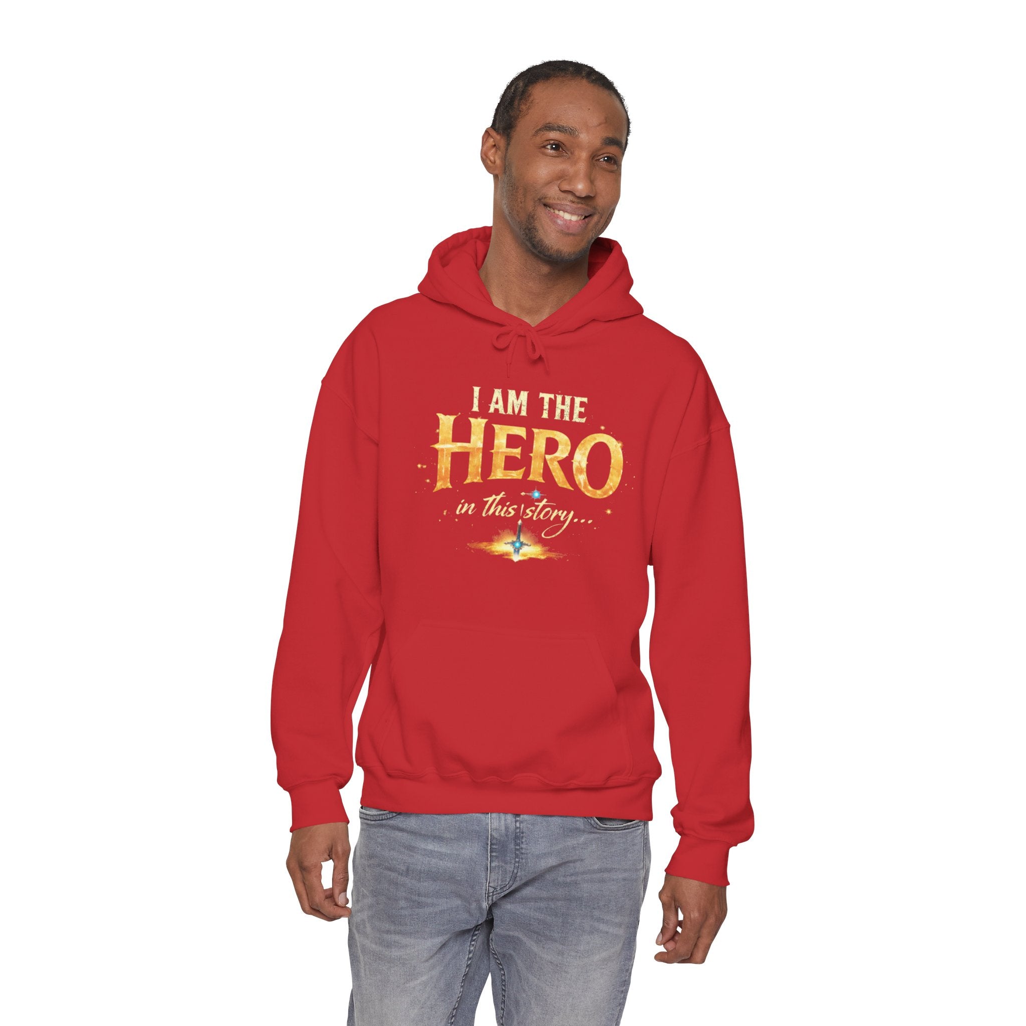 "I Am the Hero in This Story" Couples Hoodie —  Matching Valentine's Sweatshirt