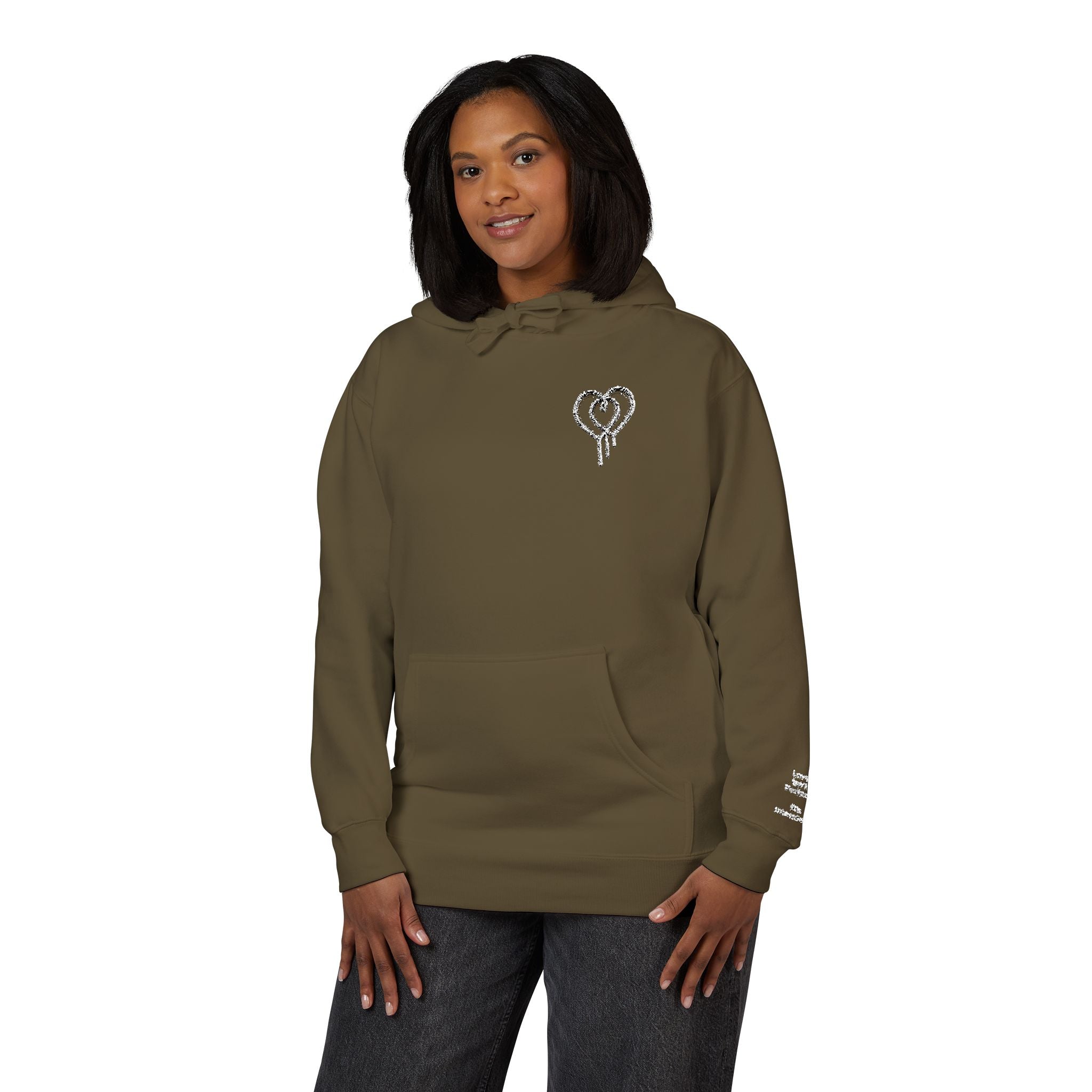 Love Isn't Perfect Women's Fleece Hoodie — "Love isn't Perfect. It's Intentional."