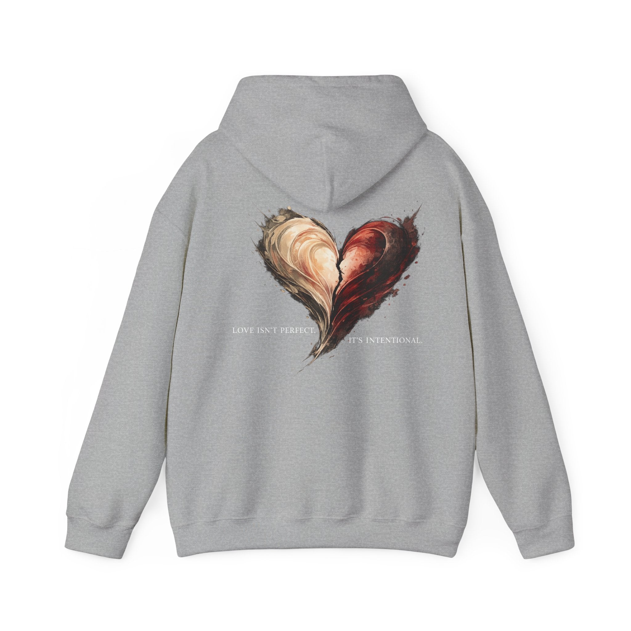 Love Isn't Perfect Hoodie — Romantic Quote Pullover for Couples