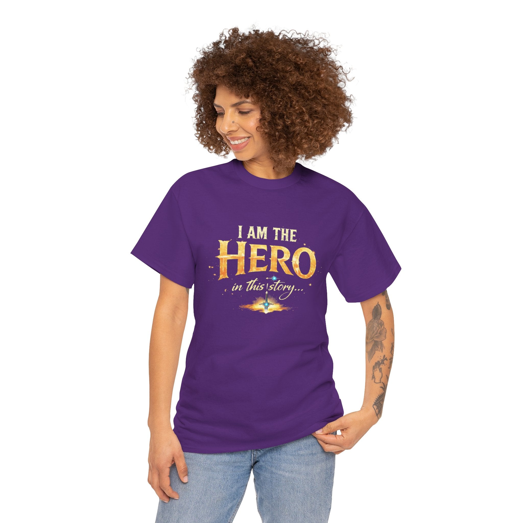 "I am the Hero of This Story" Couple T-Shirt — Matching His & Hers Tee