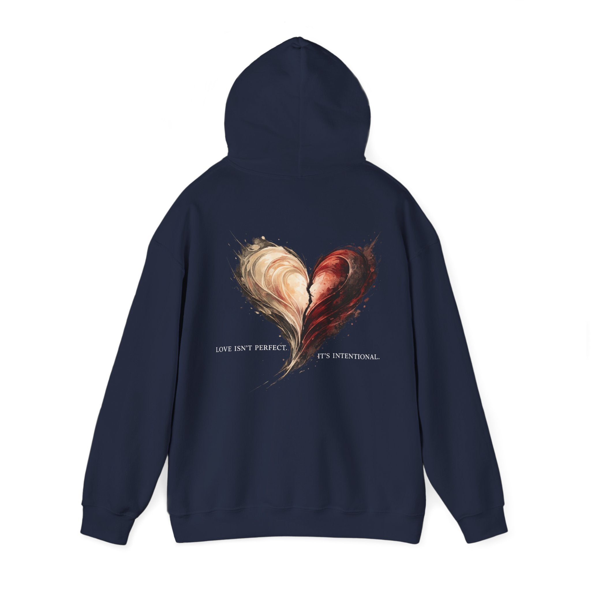 Love Isn't Perfect Hoodie — Romantic Quote Pullover for Couples