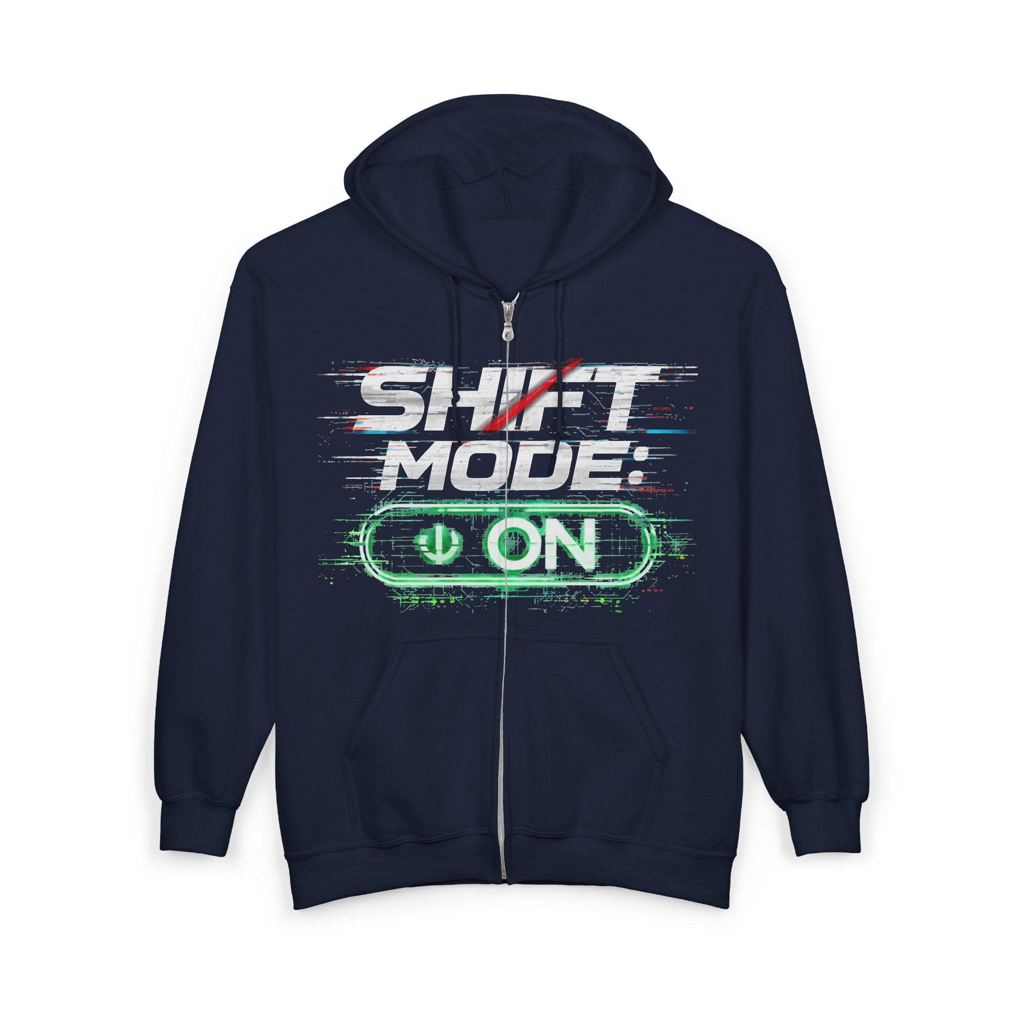 Shift Mode On Zip-Up Hoodie