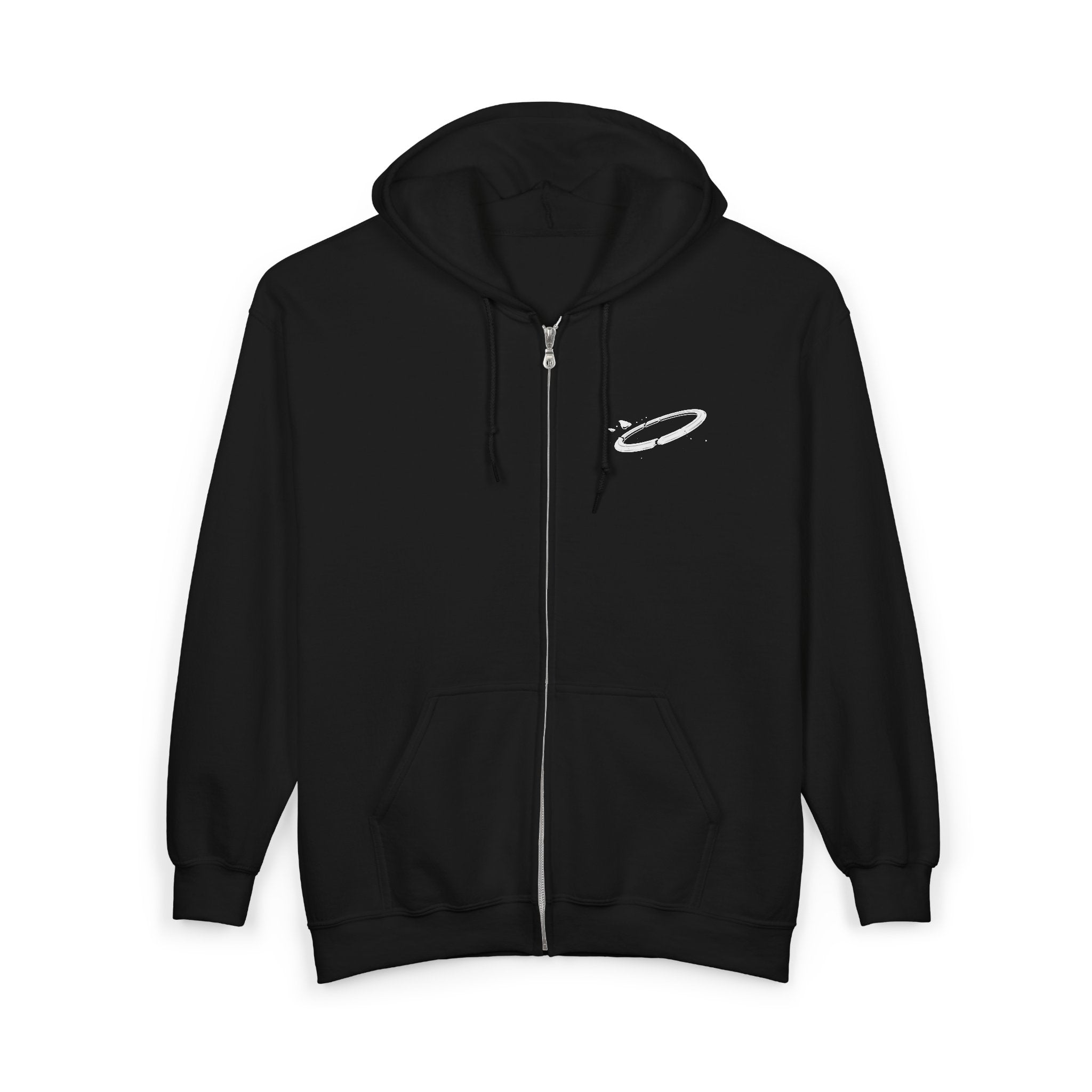 Halo Graphic Zip-Up Hoodie