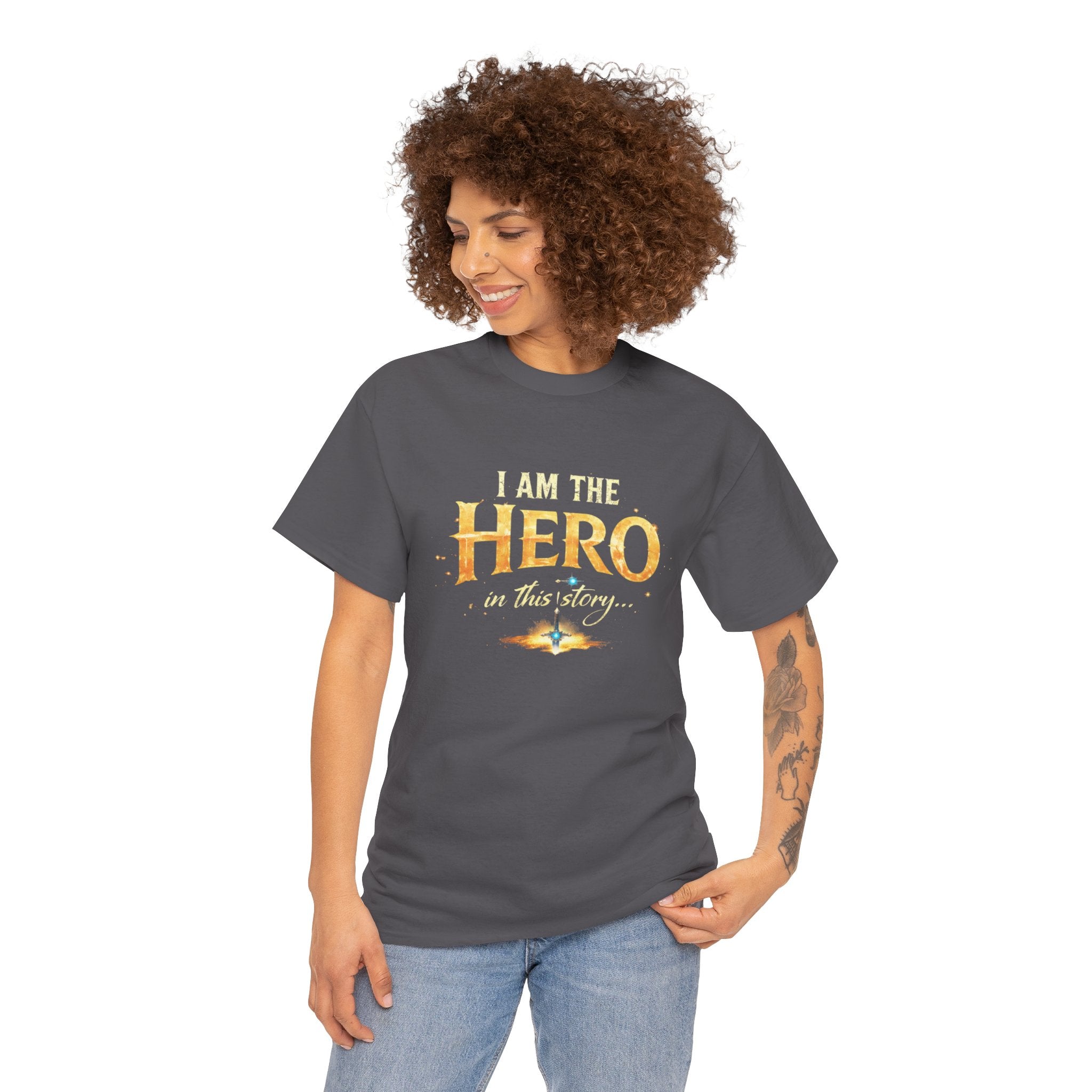 "I am the Hero of This Story" Couple T-Shirt — Matching His & Hers Tee