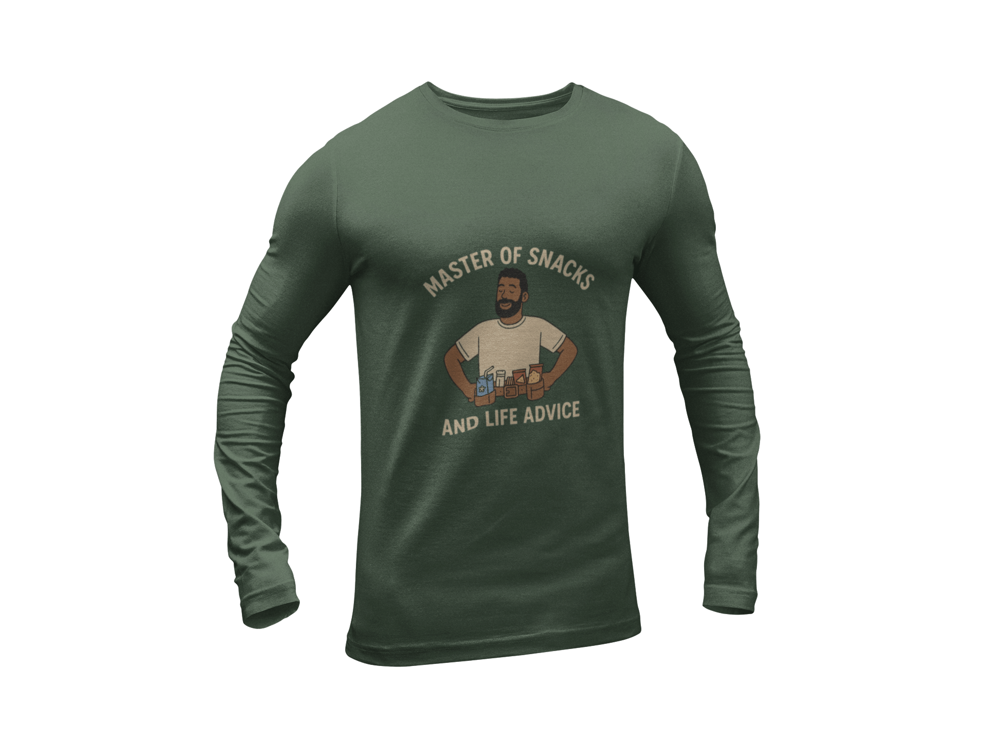 Master of Snacks Long Sleeve Tee - FarewellMNG Brand Clothing