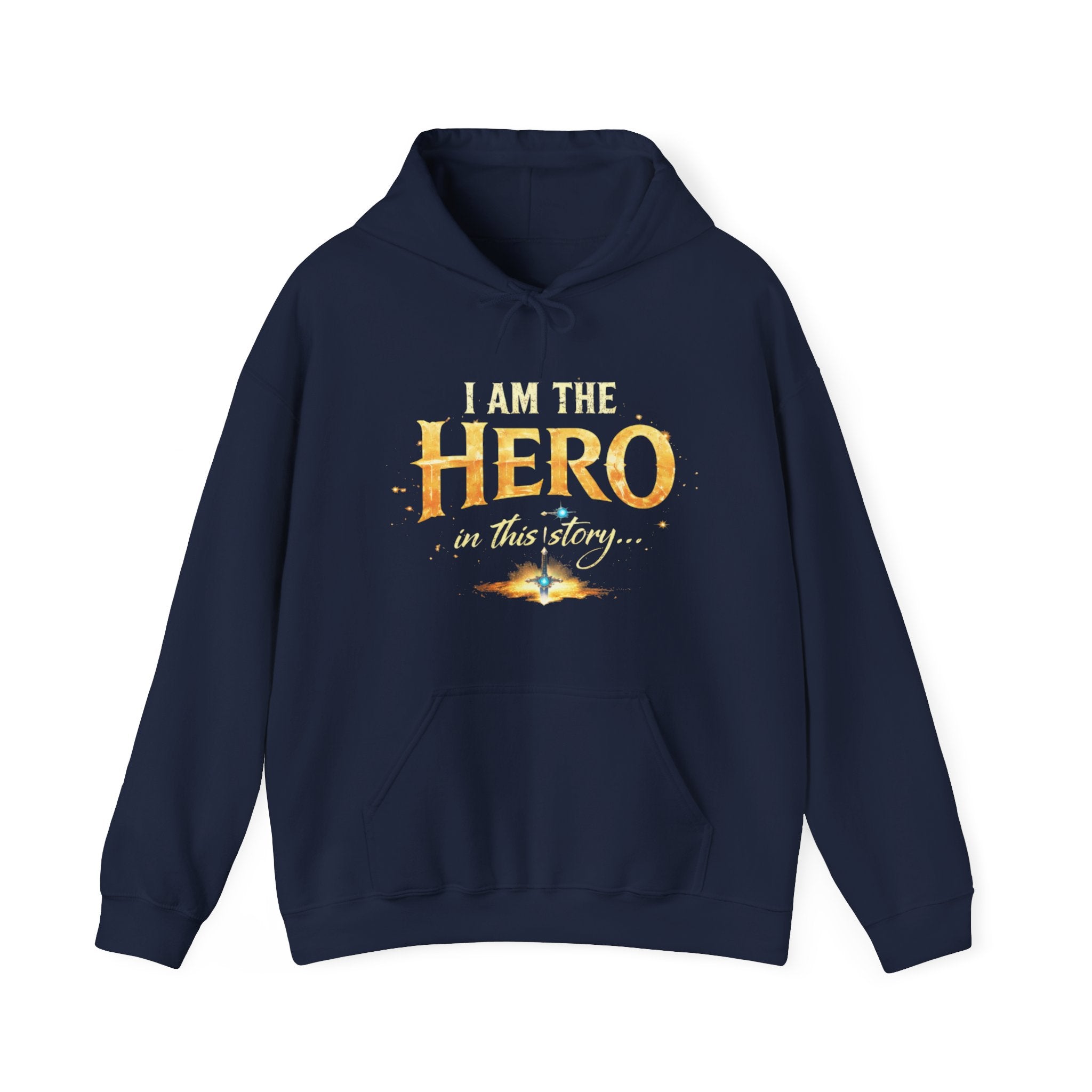 "I Am the Hero in This Story" Couples Hoodie —  Matching Valentine's Sweatshirt