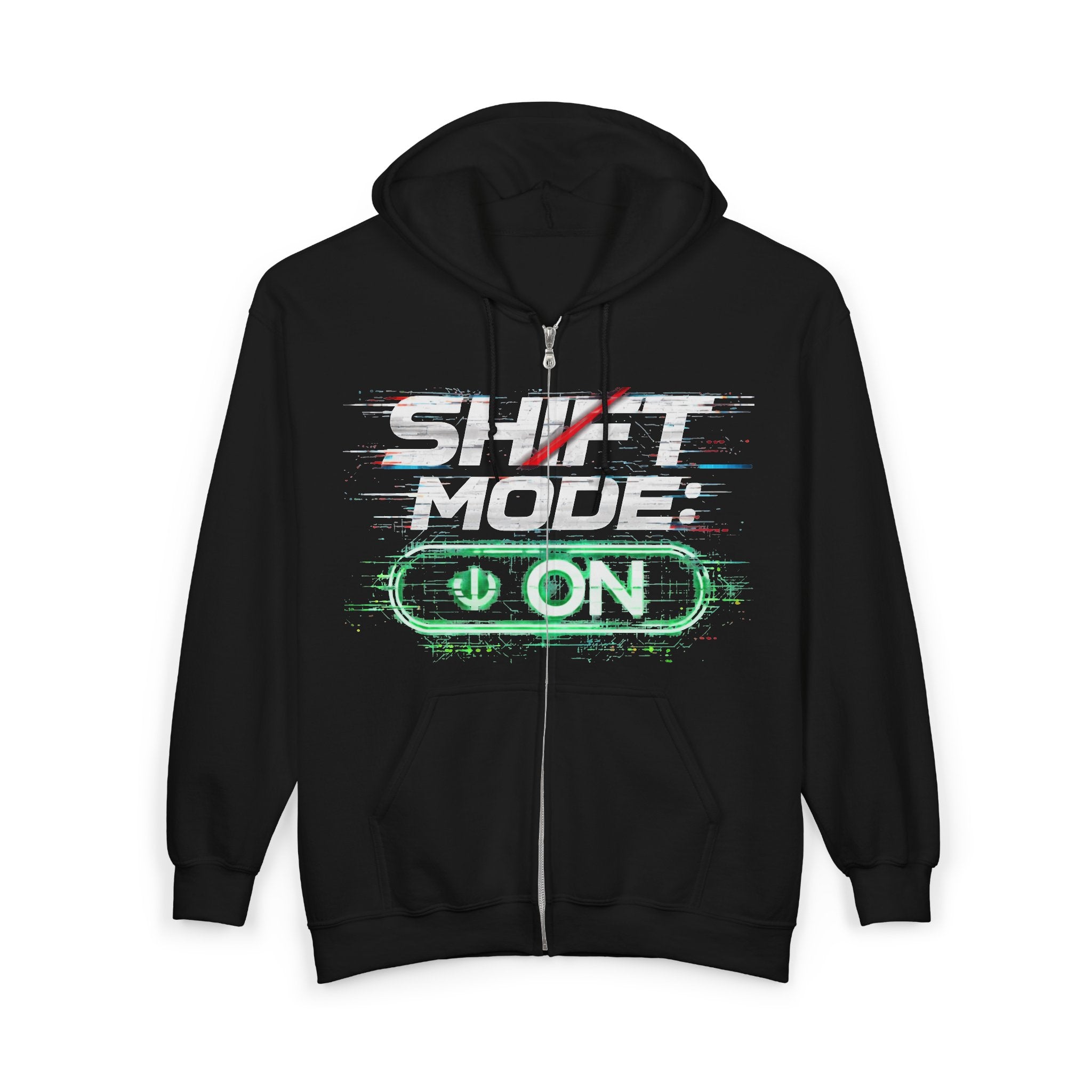 Shift Mode On Zip-Up Hoodie