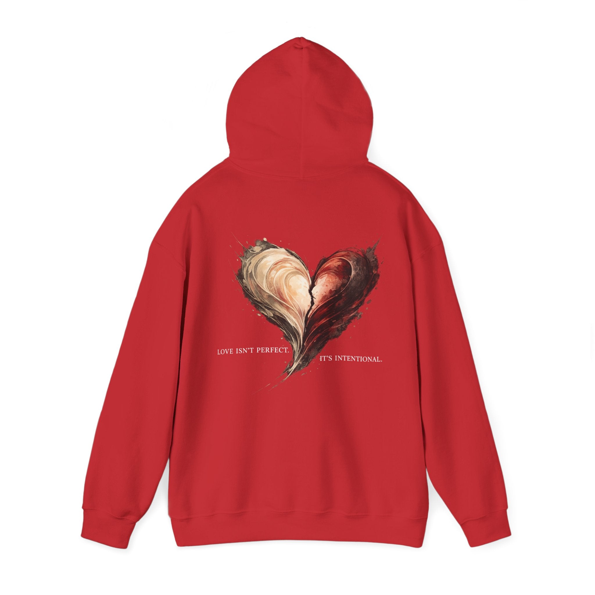 Love Isn't Perfect Hoodie — Romantic Quote Pullover for Couples