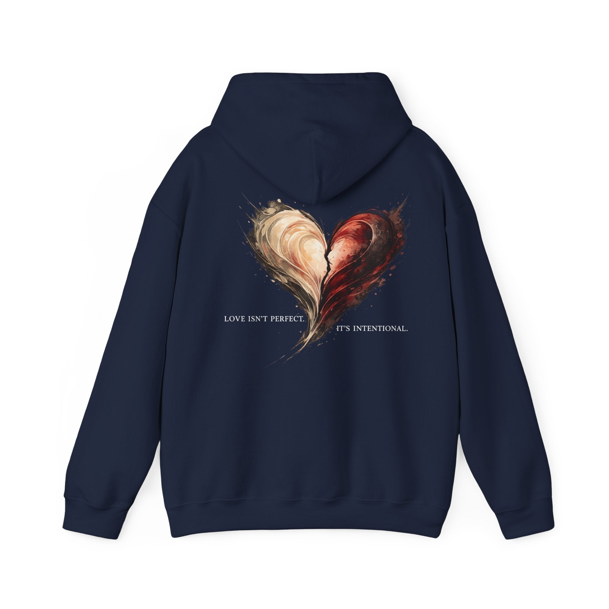 Love Isn't Perfect Hoodie — Romantic Quote Pullover for Couples