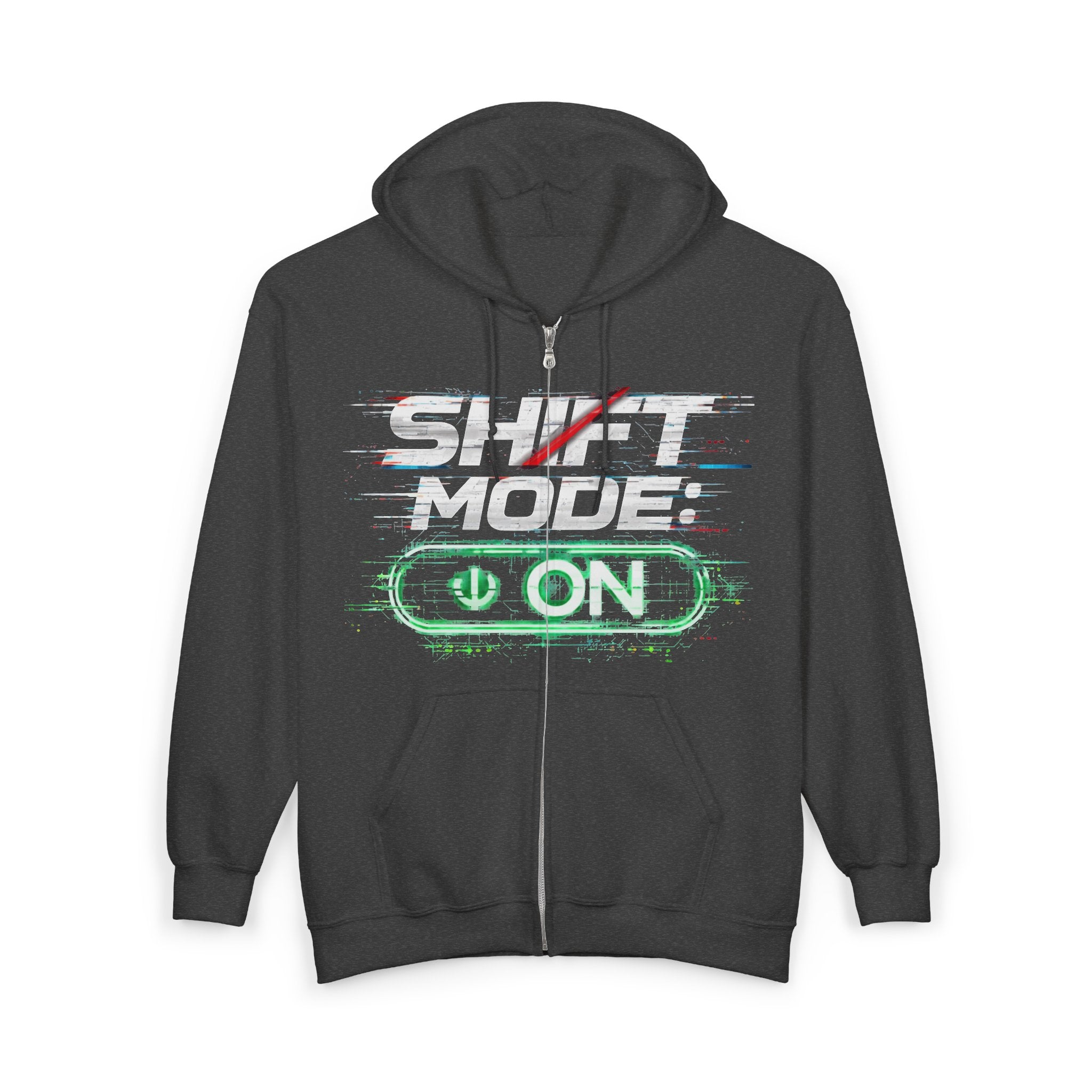 Shift Mode On Zip-Up Hoodie