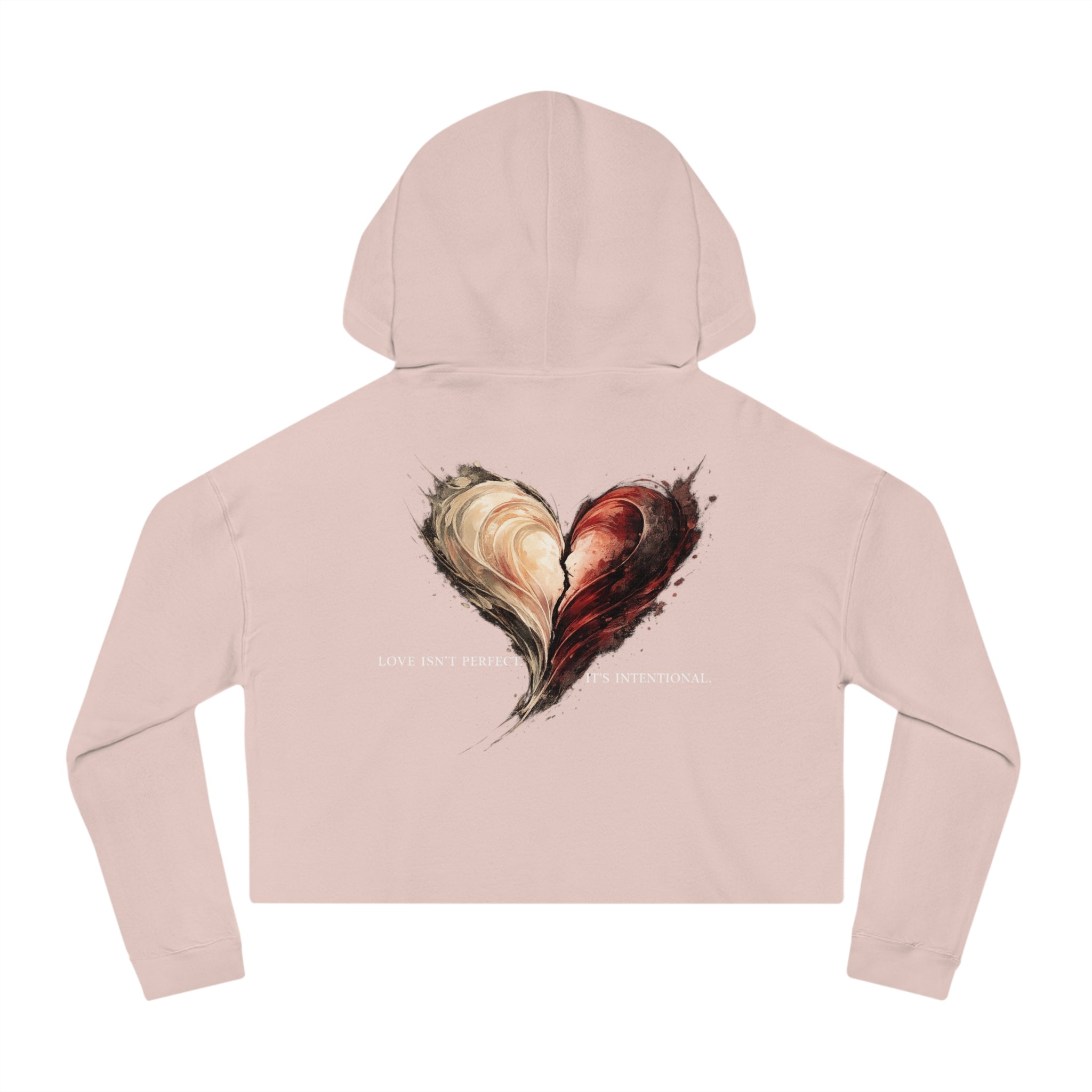 Love Isn't Perfect Cropped Hoodie — Women's Cropped Sweatshirt